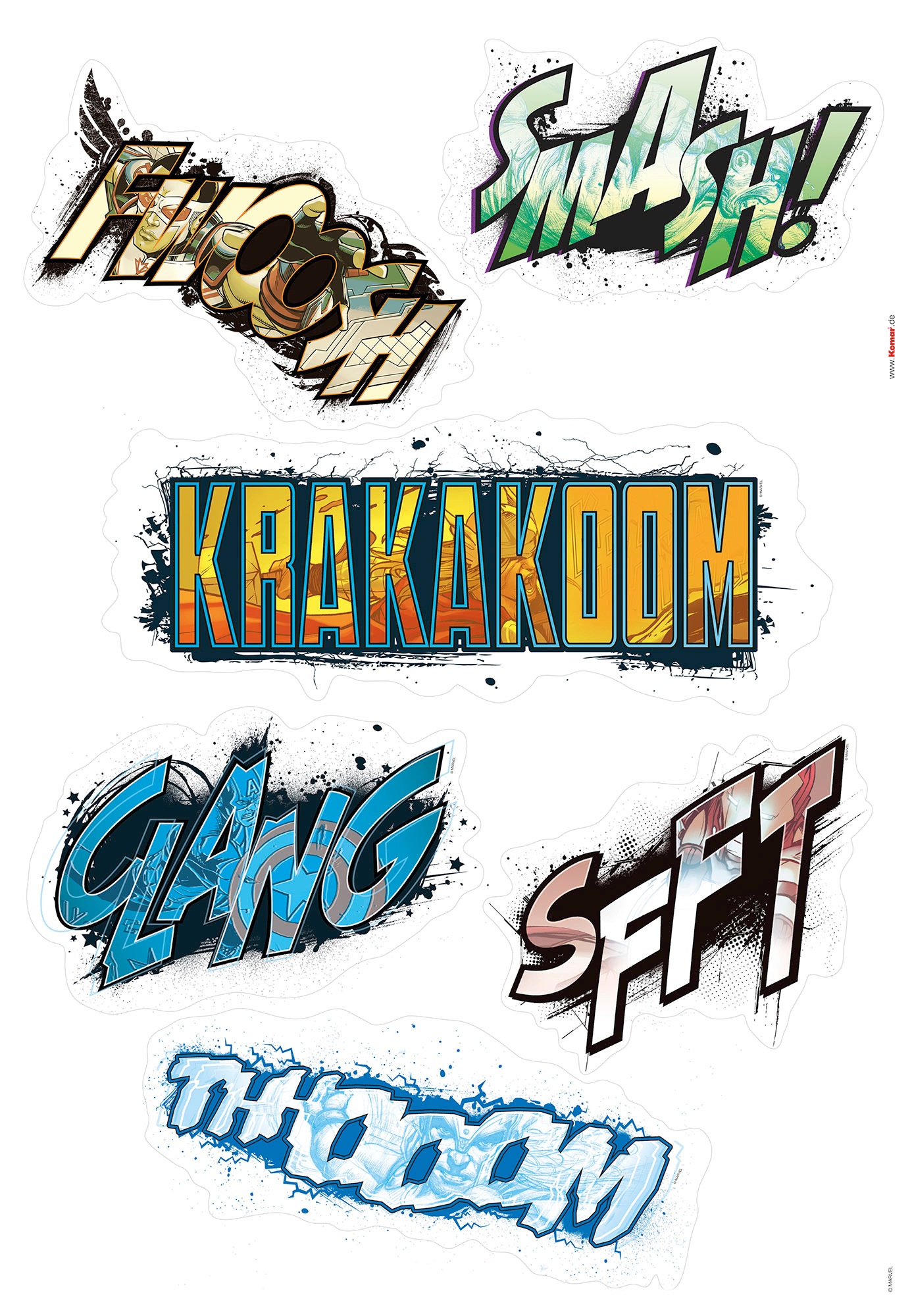 Image of Komar Wandtattoo »Avengers Sounds«, (6 St.), 50 x 70 cm bei Ackermann Versand Schweiz