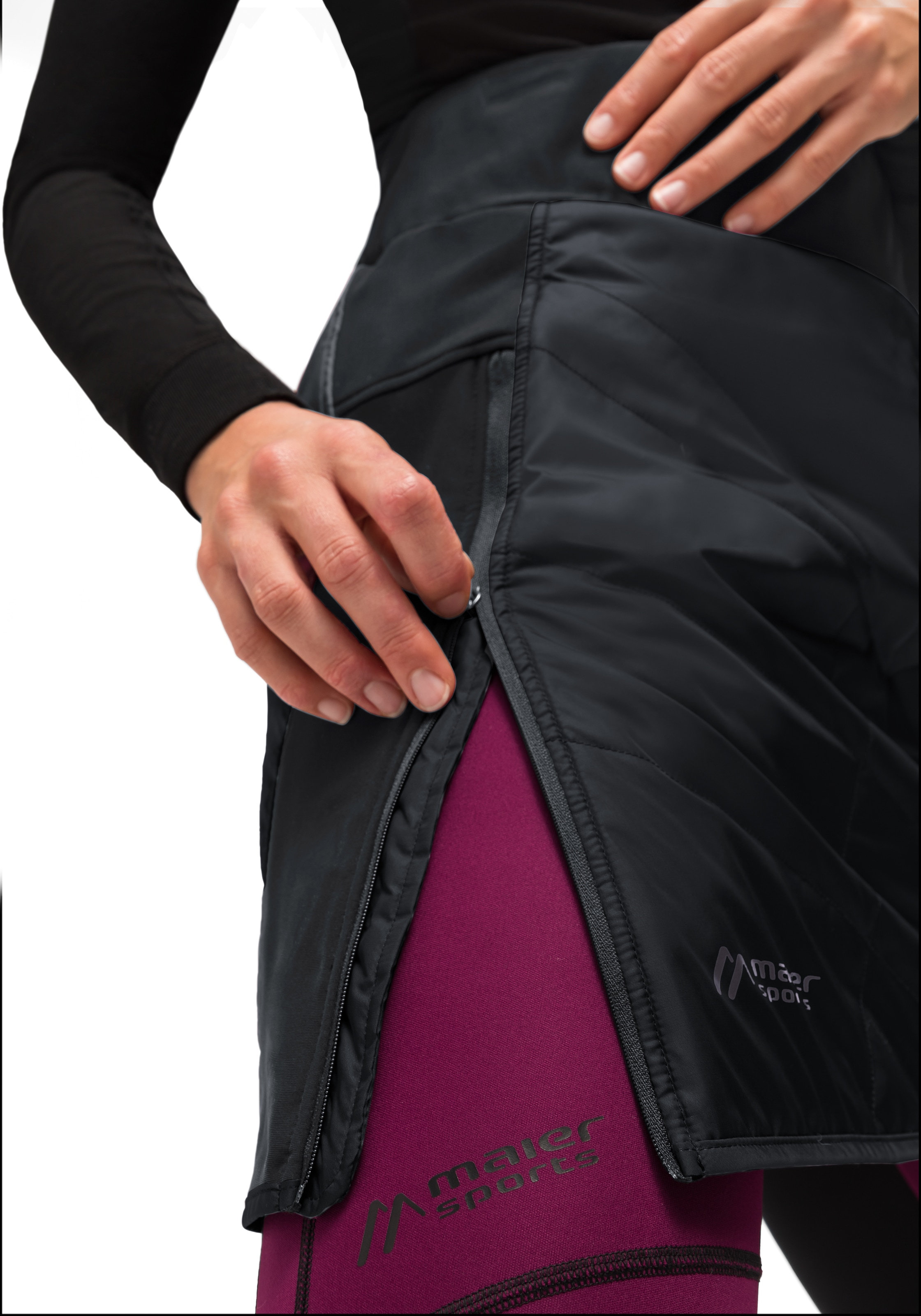♕ Maier Sports Sweatrock »Skjoma Skirt W«, Damen Überrock, atmungsaktiv und  windabweisend, elastischer Bund versandkostenfrei kaufen
