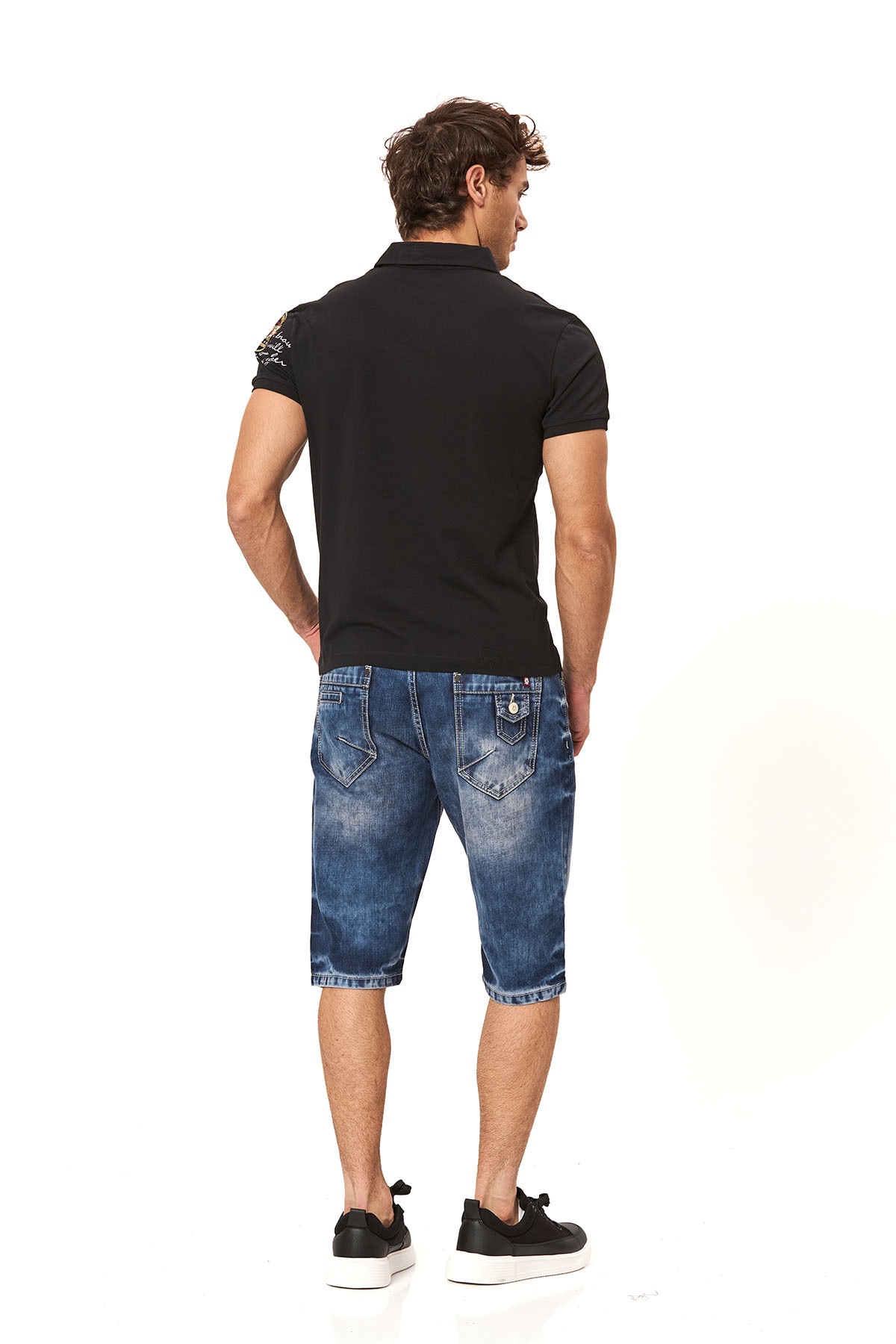 Cipo & Baxx Bermuda en jean Baumwolle, regular fit