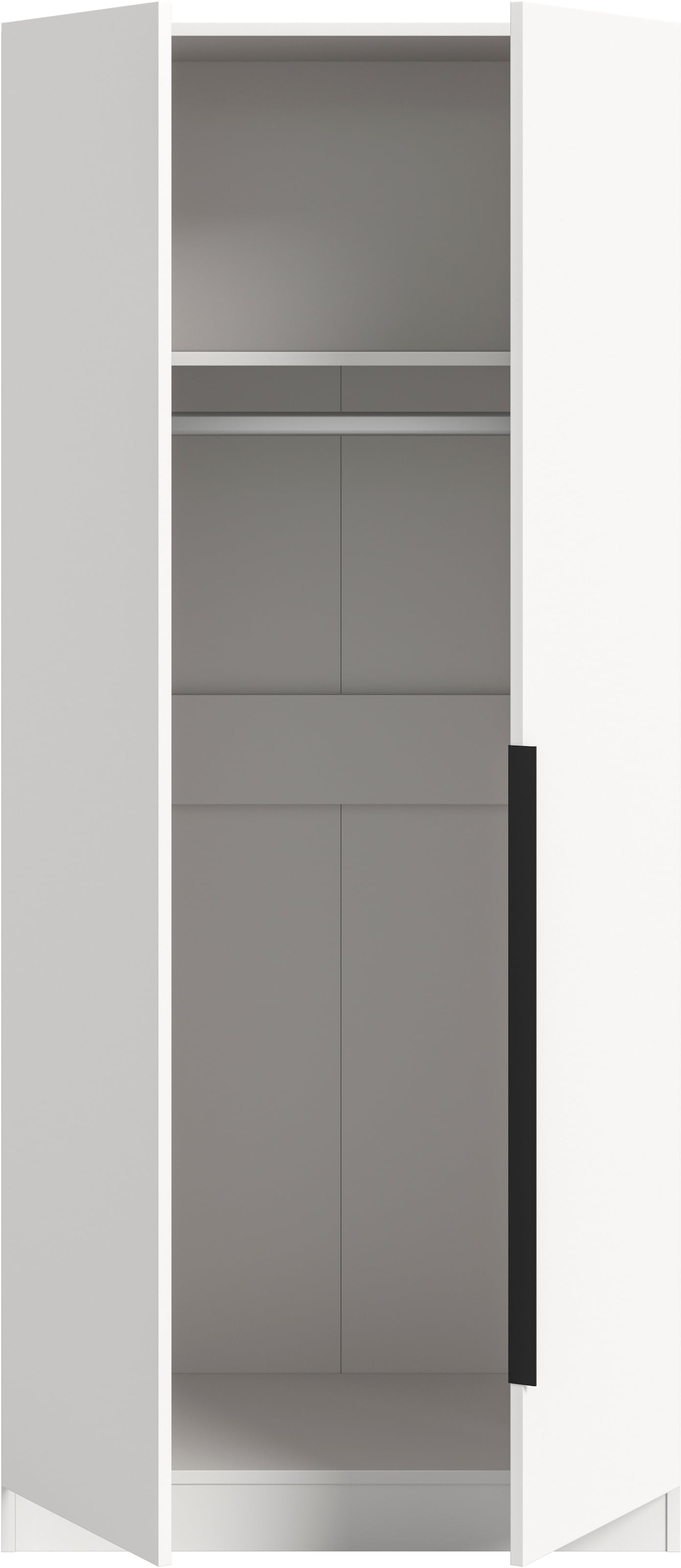 Home affaire Kleiderschrank »Skarde Schlafzimmerschrank, Garderobe, Schrank, Bestseller« Otto Bestseller Garderobe Schlafzimmerschrank,  Breite: 80 cm, weiss, Kleiderstange, Einlegeboden