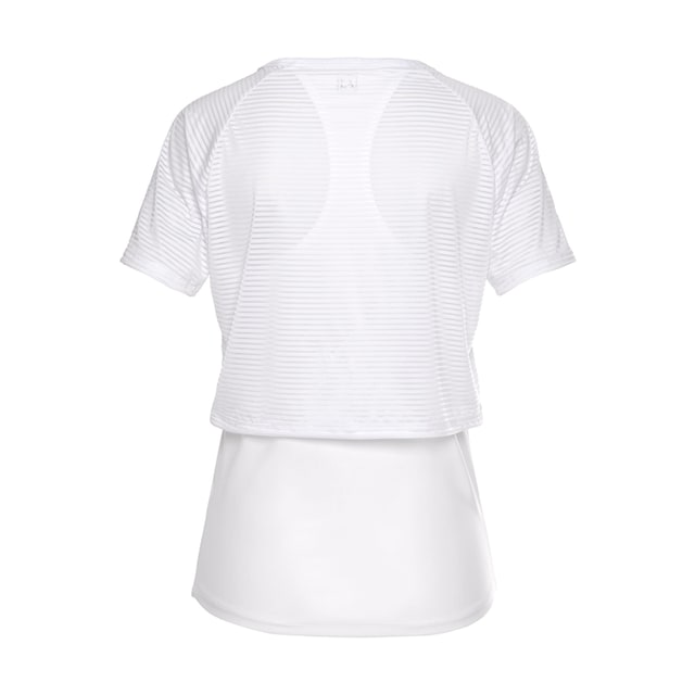 ♕ LASCANA ACTIVE Funktionsshirt »Digital Mauve«, 2 in 1 T-Shirt im Layer- Design versandkostenfrei bestellen