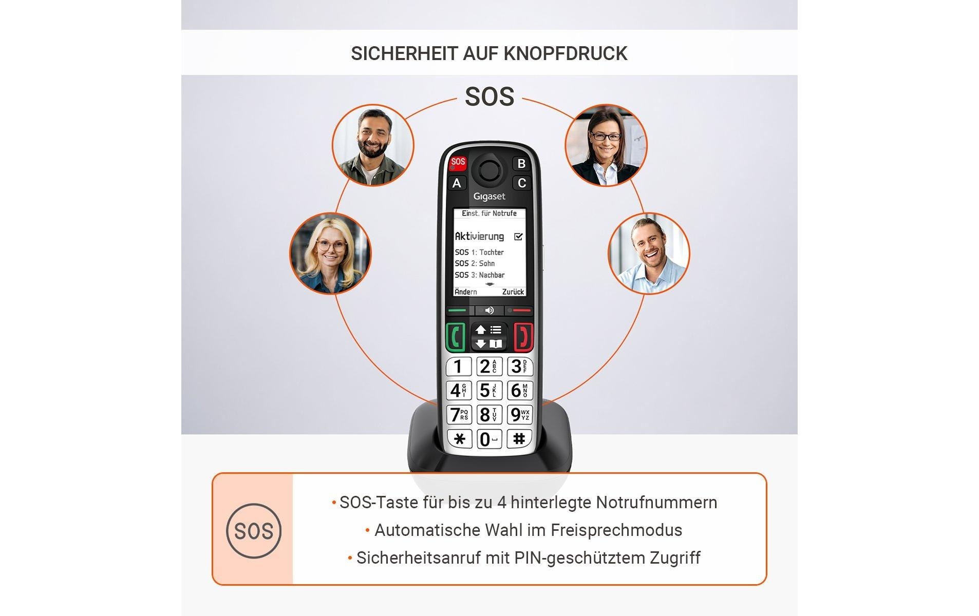 Gigaset Schnurloses DECT-Telefon »EASY 500A mit Anrufbeantworter« ( )