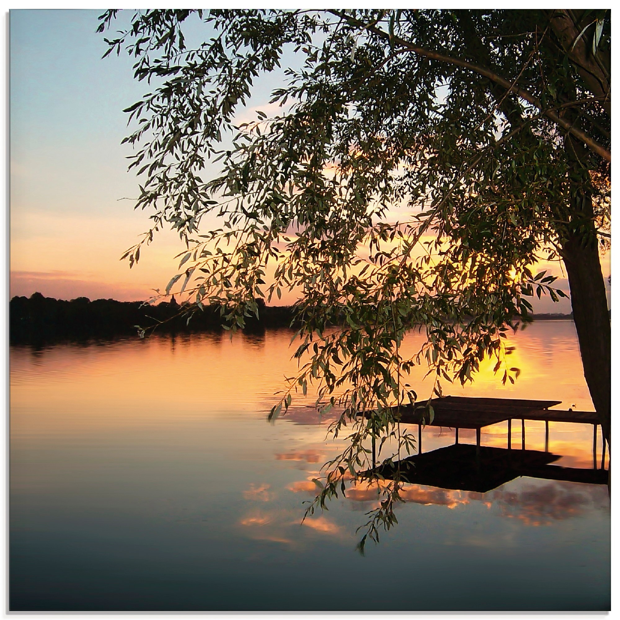 Image of Artland Glasbild »Landschaftsfotografie«, Gewässer, (1 St.) bei Ackermann Versand Schweiz