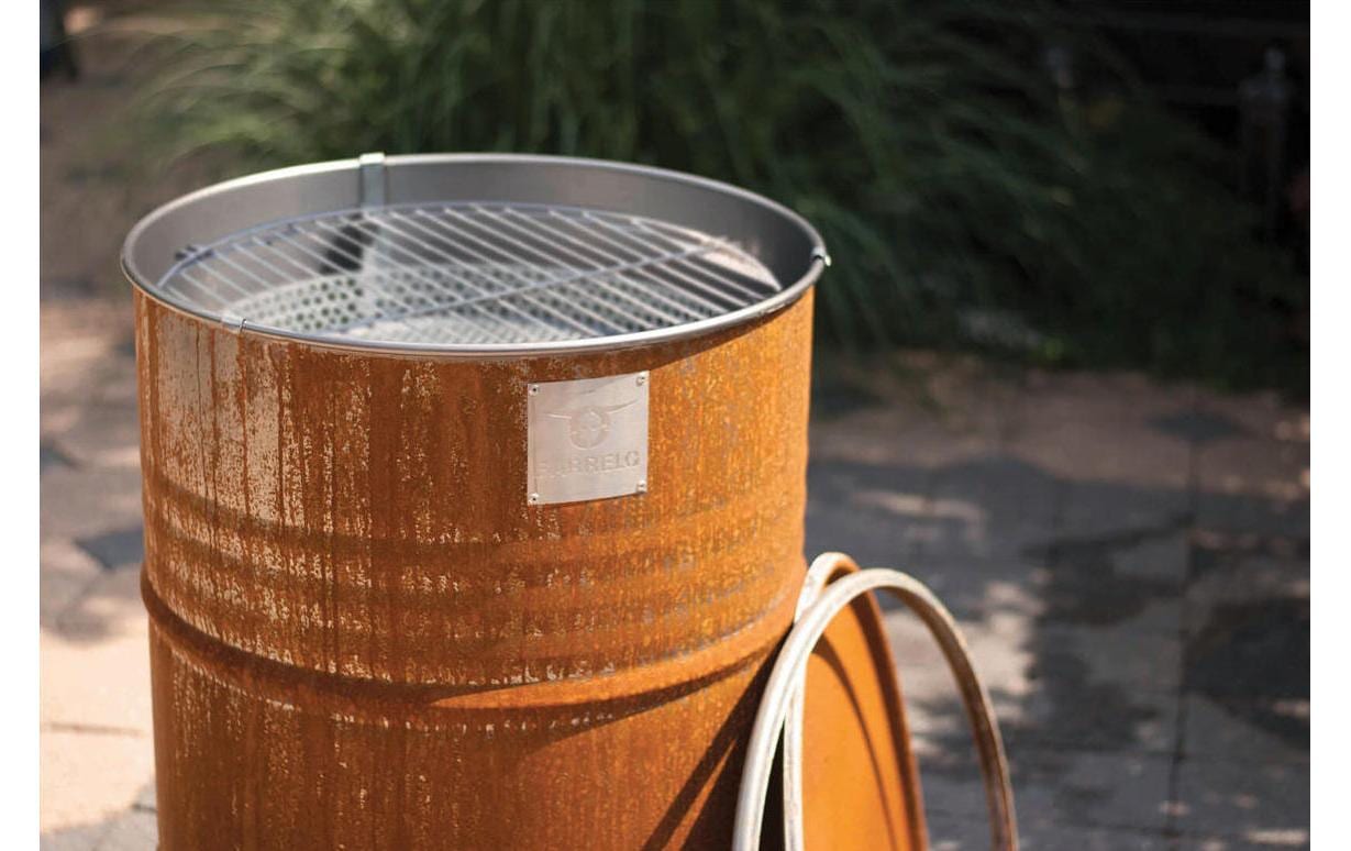 Holzkohlegrill »Fass Rusty Gross«
