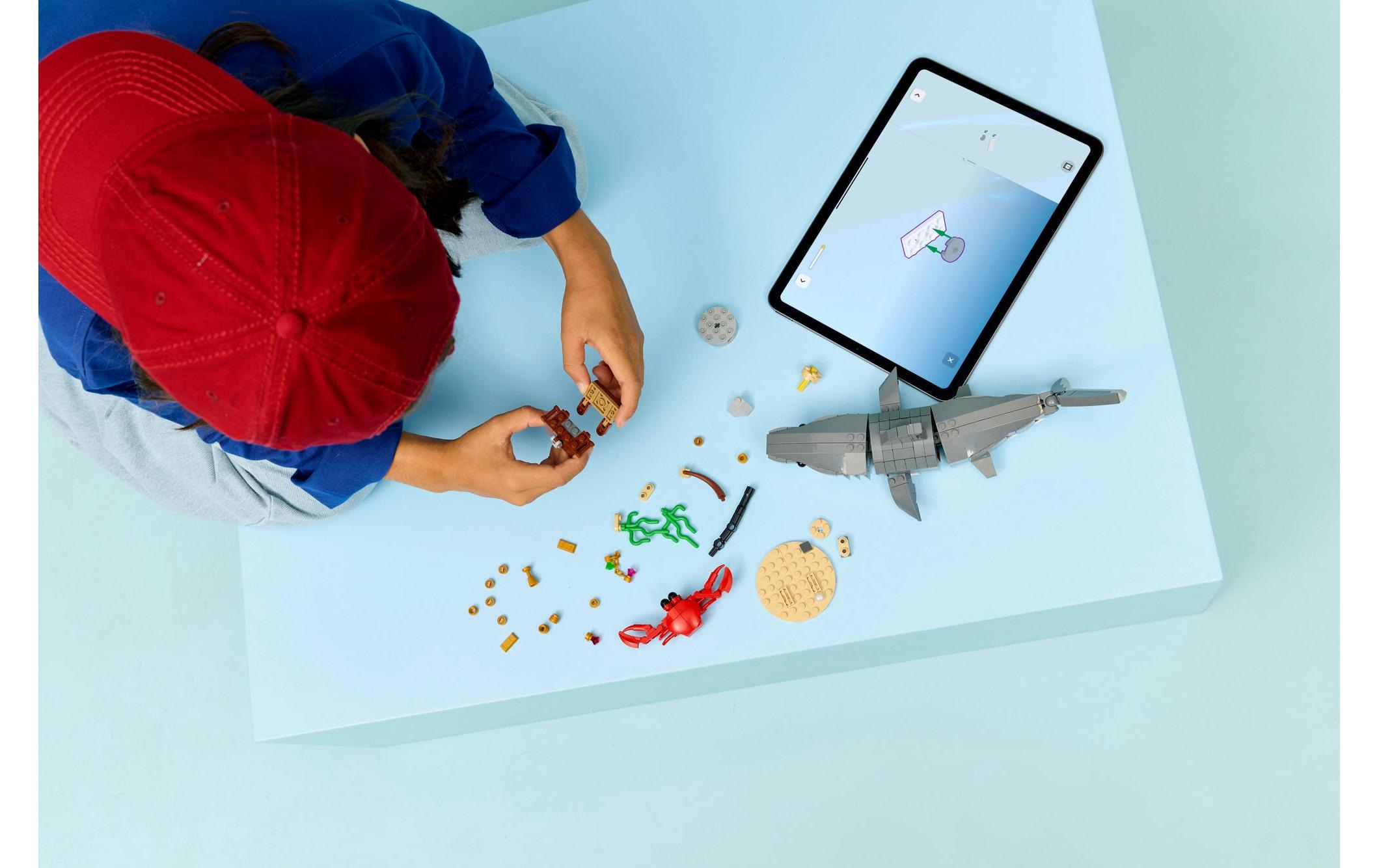   Pions de construction »Creator Wilder Hai mit Schatztruhe 31381« Kategorie: Figuren/Tiere