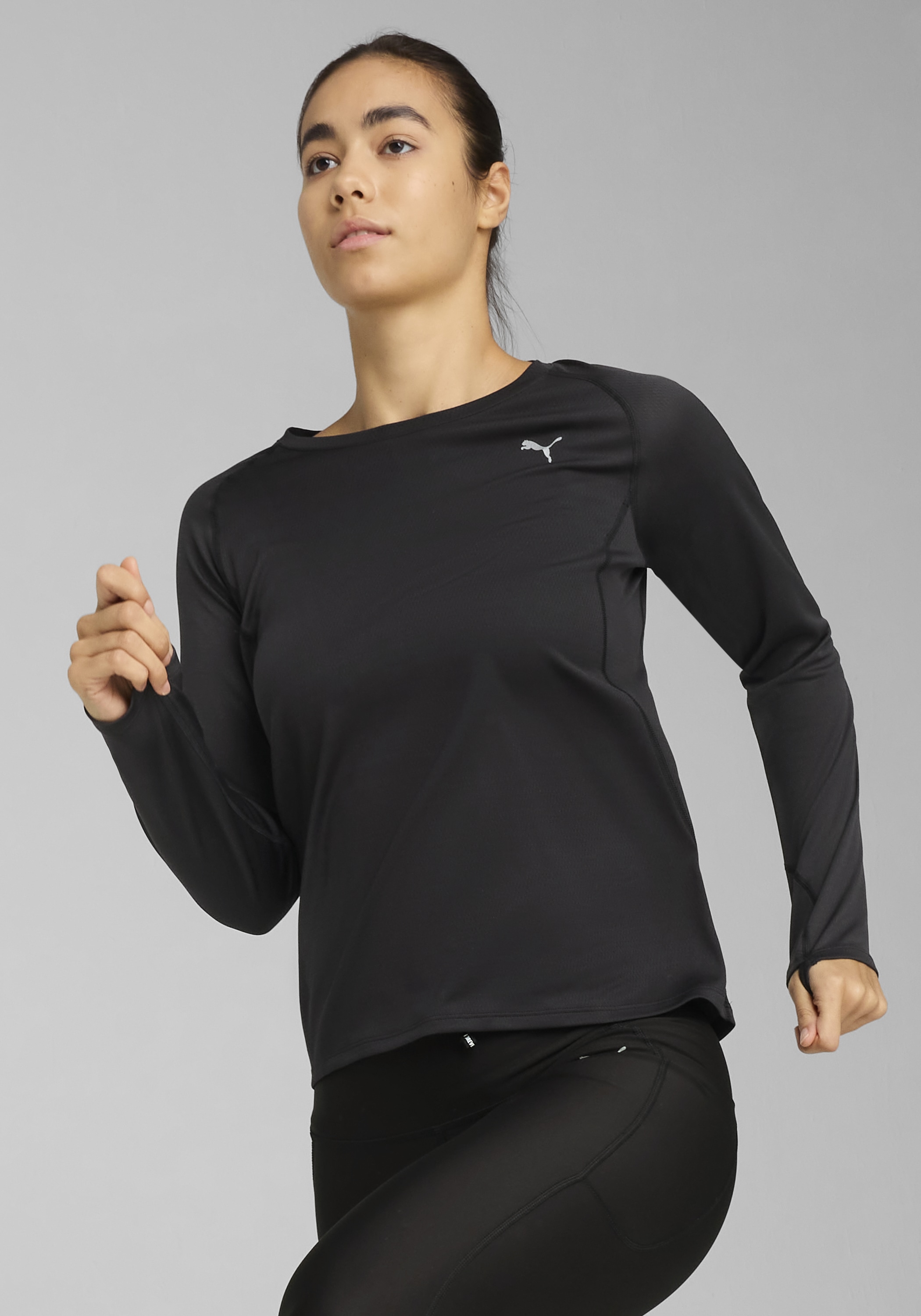 Image of PUMA Laufshirt "W RUN VELOCITY LONG SLEEVE POLY" ergonomische Schnittführung, Slim Fit, langärmlig, atmungsaktiv