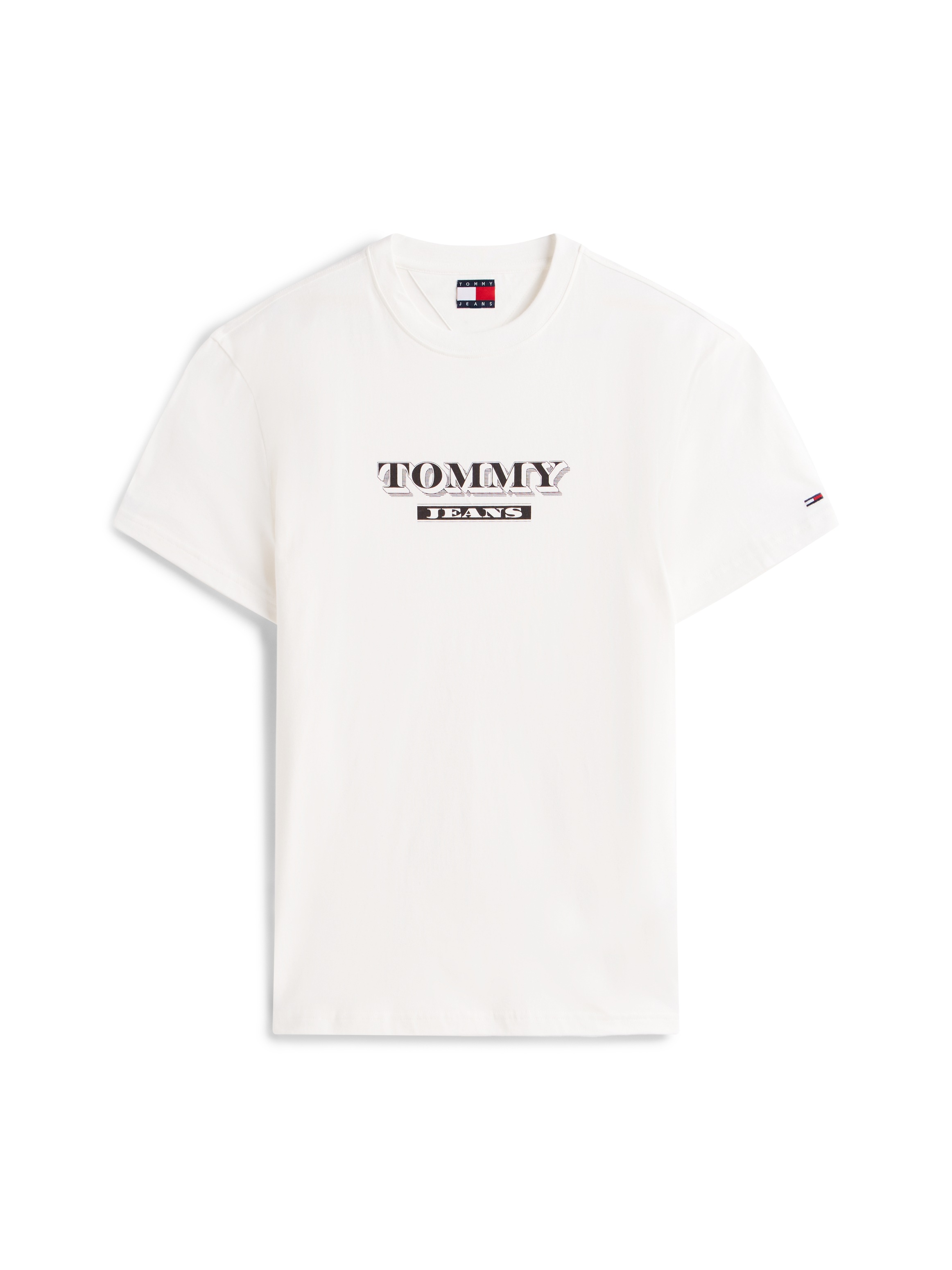 Tommy Jeans Shirt à col rond »TJM BILLS FONT« regular fit, Rundhals, bedruckt