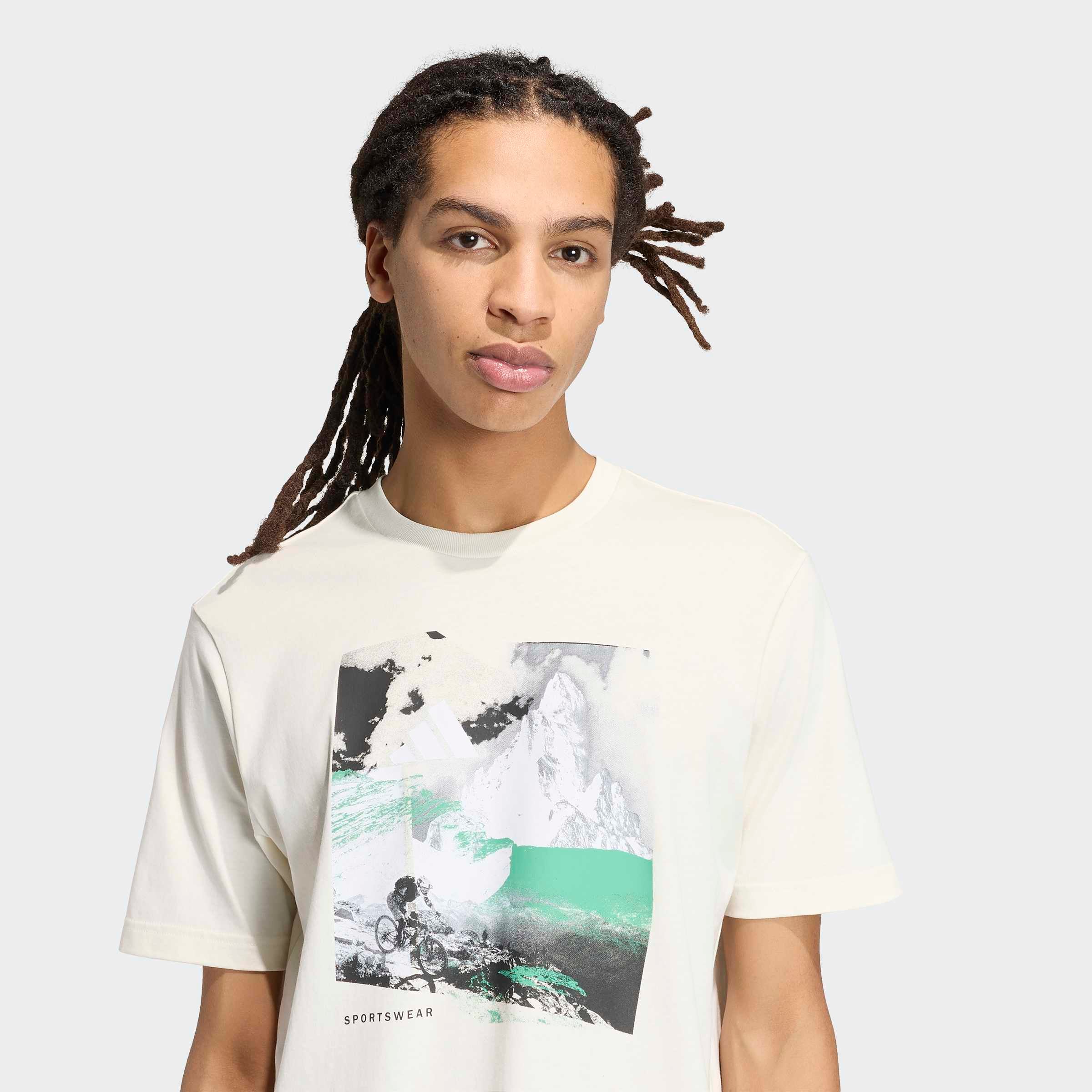 adidas Sportswear T-Shirt »M MOS OUTDOOR T« für Erwachsene, mit Rundhalsausschnitt, ohne Verschluss, aus Baumwolle