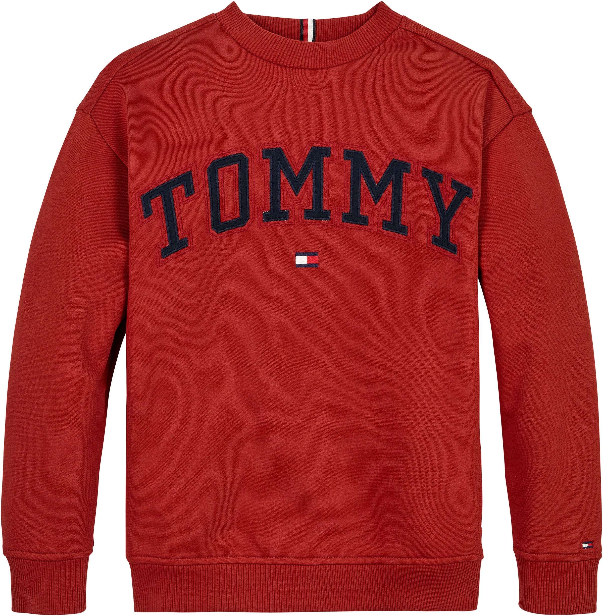 Tommy Hilfiger Sweatshirt »VARSITY EMBROIDERY SWEATSHIRT«, Kinder bis 16 Jahre mit Logoprägung