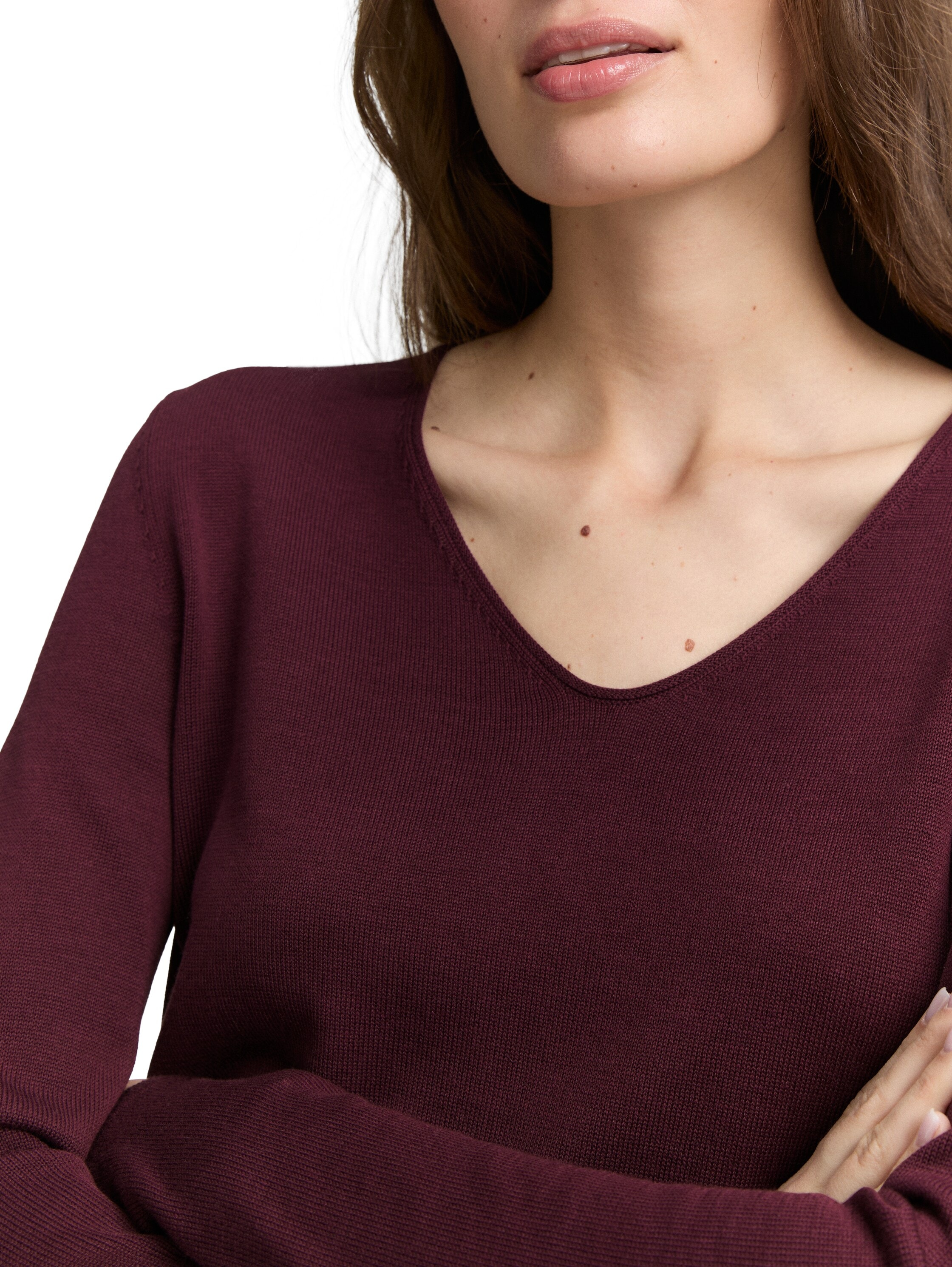 TOM TAILOR V-Ausschnitt-Pullover
