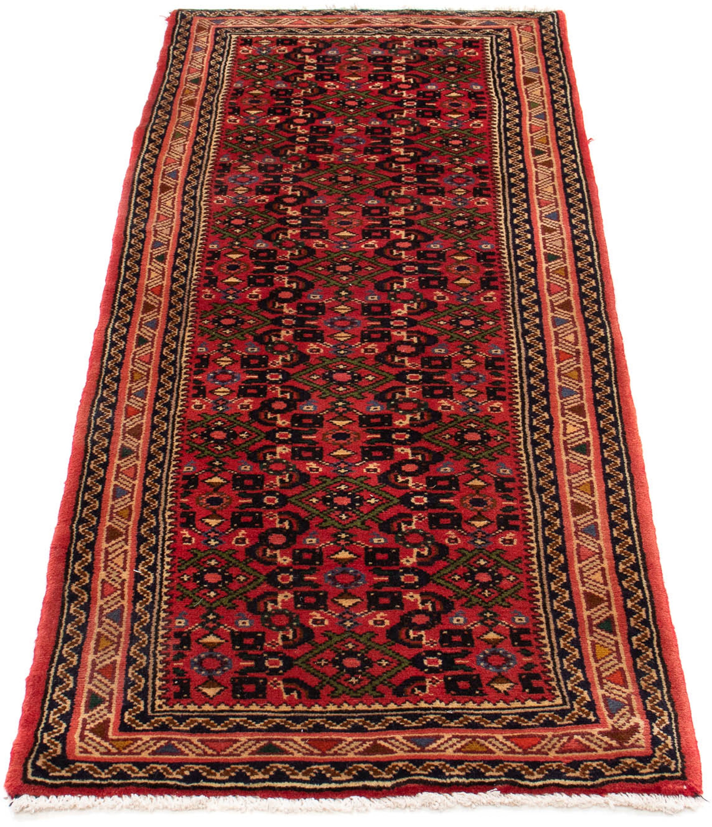 Image of morgenland Orientteppich »Perser - Nomadic - 193 x 65 cm - dunkelrot«, rechteckig, 10 mm Höhe, Wohnzimmer, Handgeknüpft, Einzelstück mit Zertifikat bei Ackermann Versand Schweiz