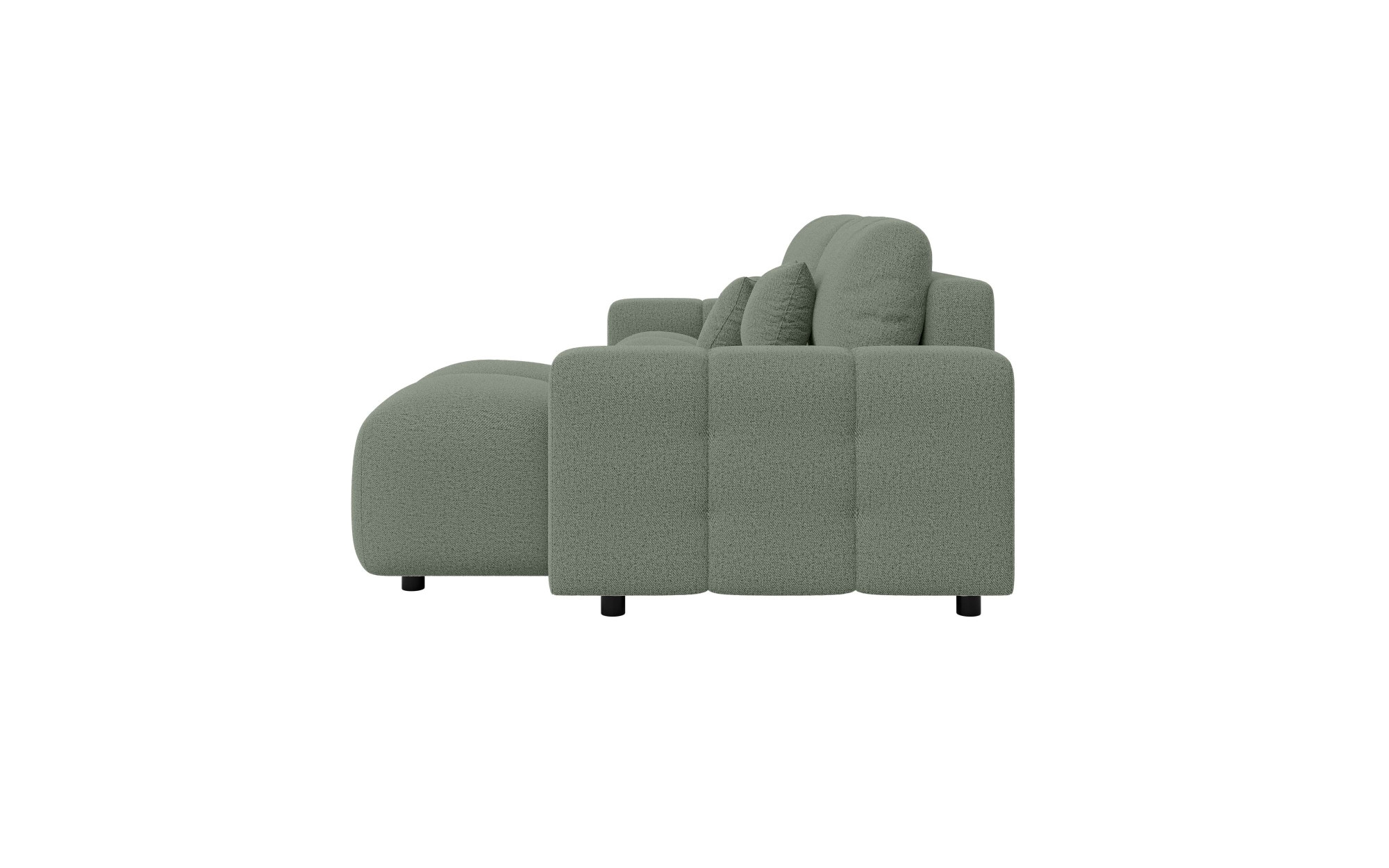 INOSIGN Ecksofa »FELICI, Schlafsofa 233cm, L-Form mit Recamiere beidseitig montierbar«, Designsofa mit Bettfunktion und Bettkasten, Masse B/T/H: 233/142/88 cm