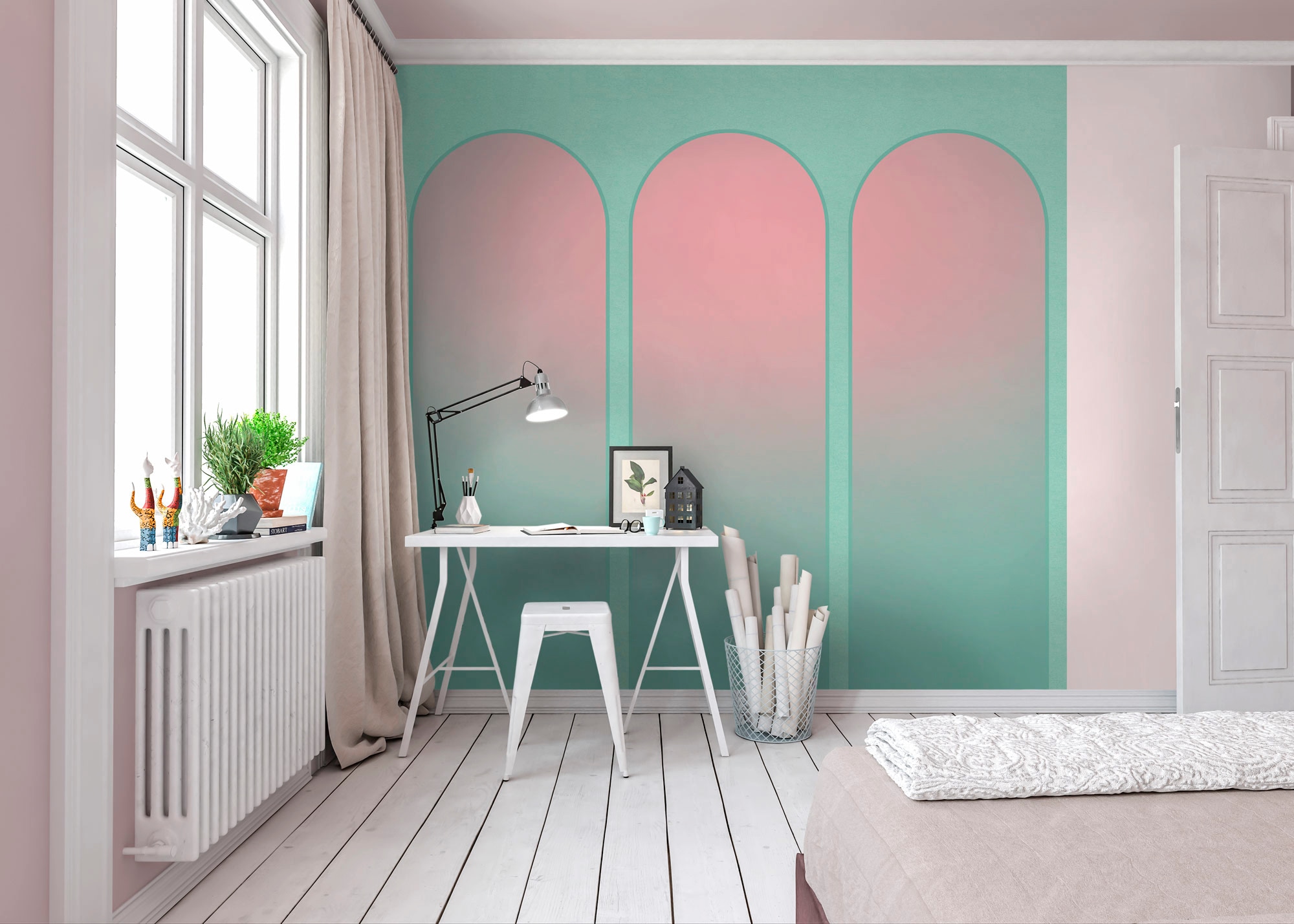 Komar Papier peint photo »Digitaldruck Vlies -  temple - Grösse 300 x 280 cm« imprimé Wohnzimmer, Schlafzimmer