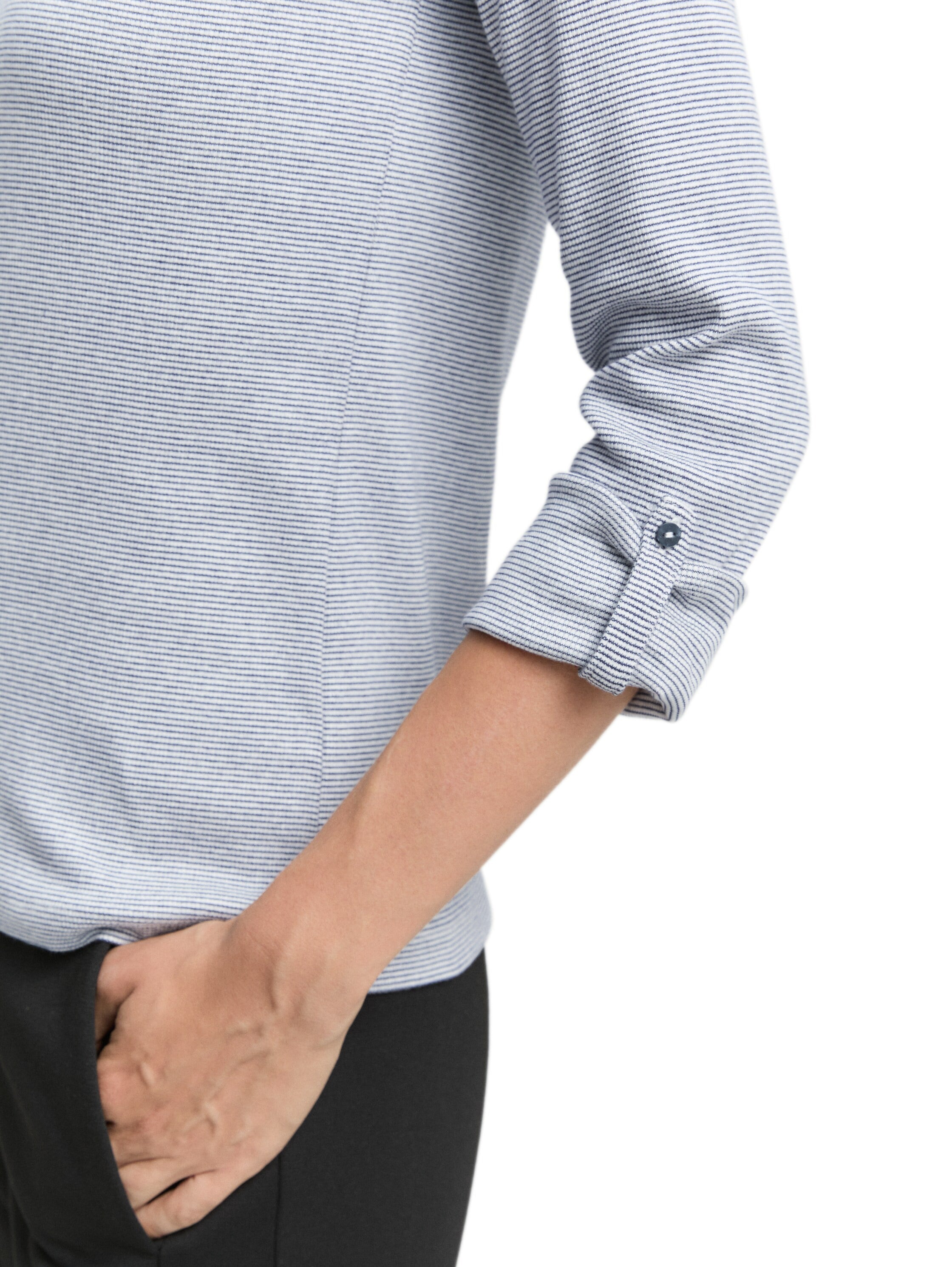 TOM TAILOR Langarmshirt mit Henley-Ausschnitt