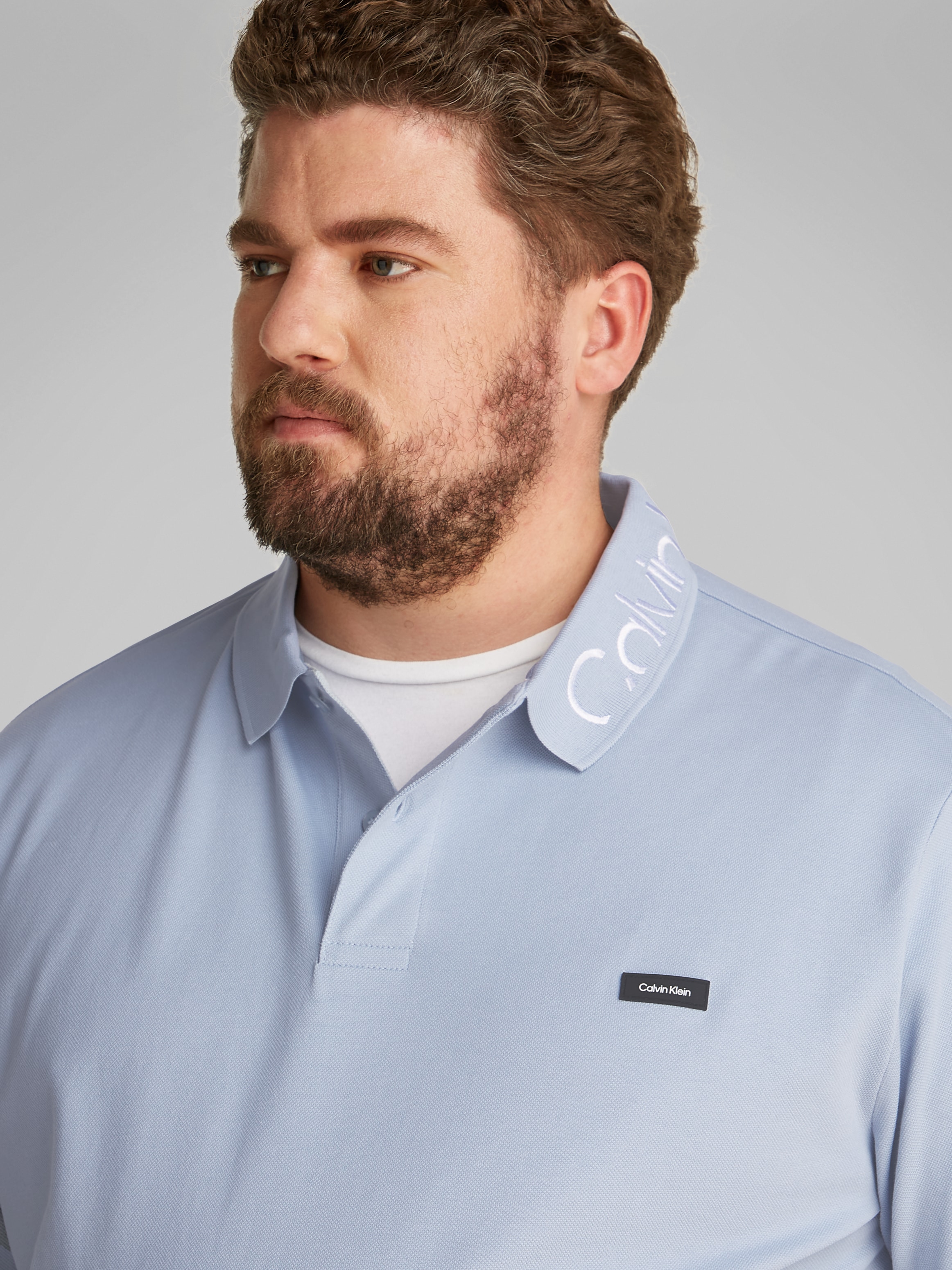 Calvin Klein Big&Tall Poloshirt »BT_STRETCH PIQUE LOGO CLLR POLO«, in grossen Grössen