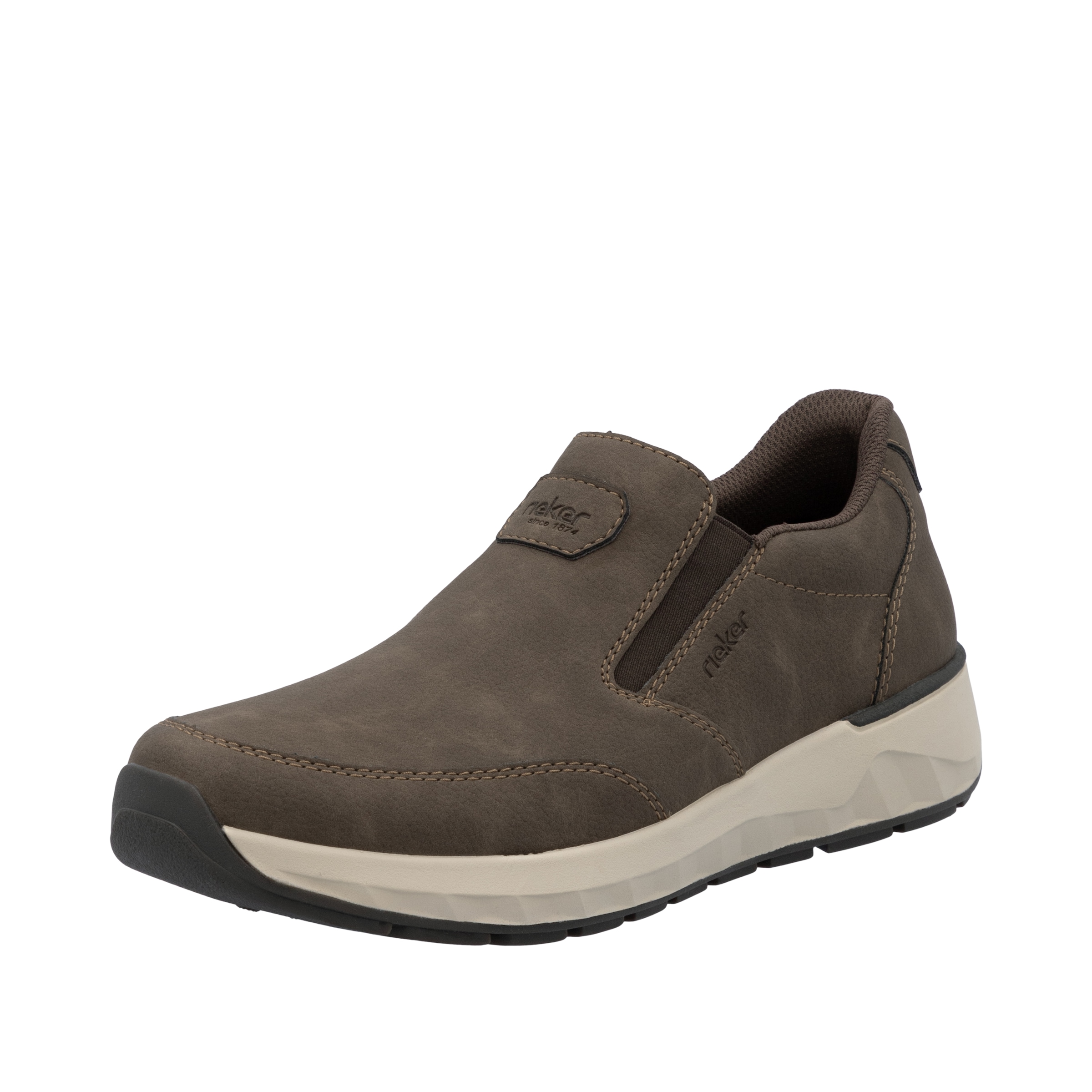 Image of Rieker Slipper Schlupfschuh, Halbschuh, Slip-on Sneaker mit Ziernähte