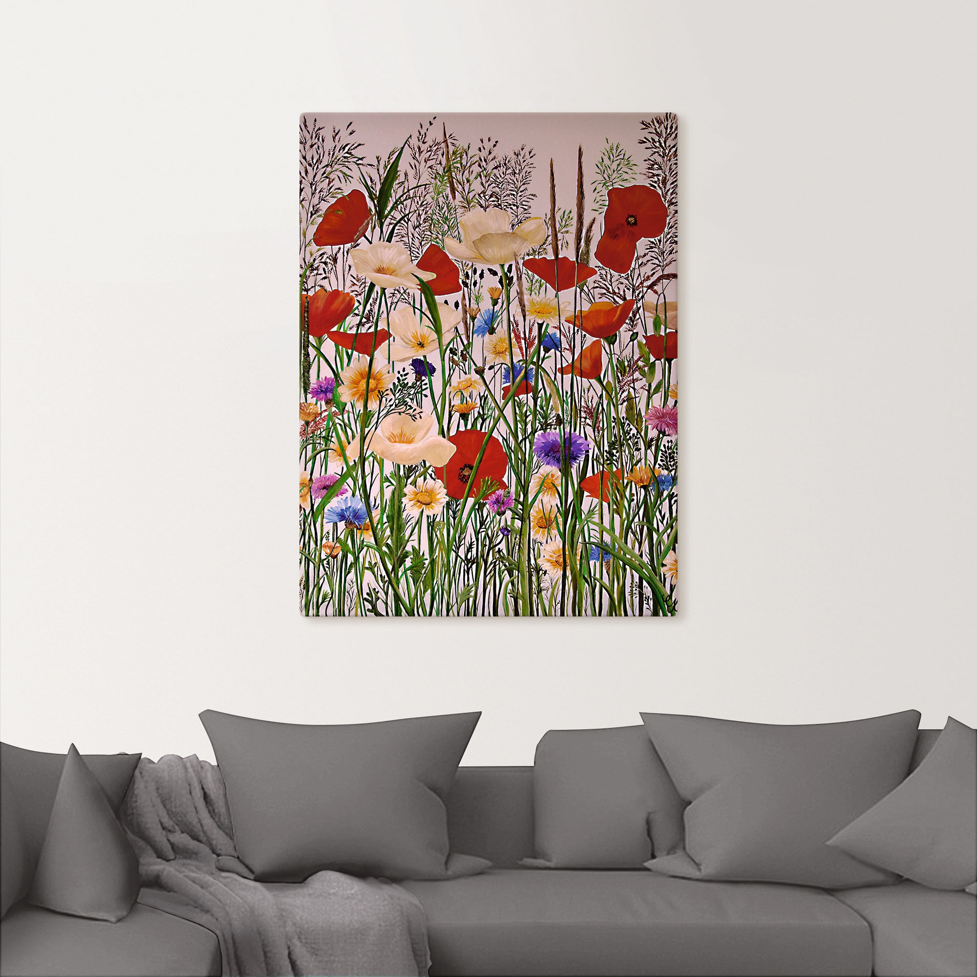 Artland Leinwandbild »Blumenwiese« Baumbilder 1 Stk. tlg. auf Holzrahmen gespannt