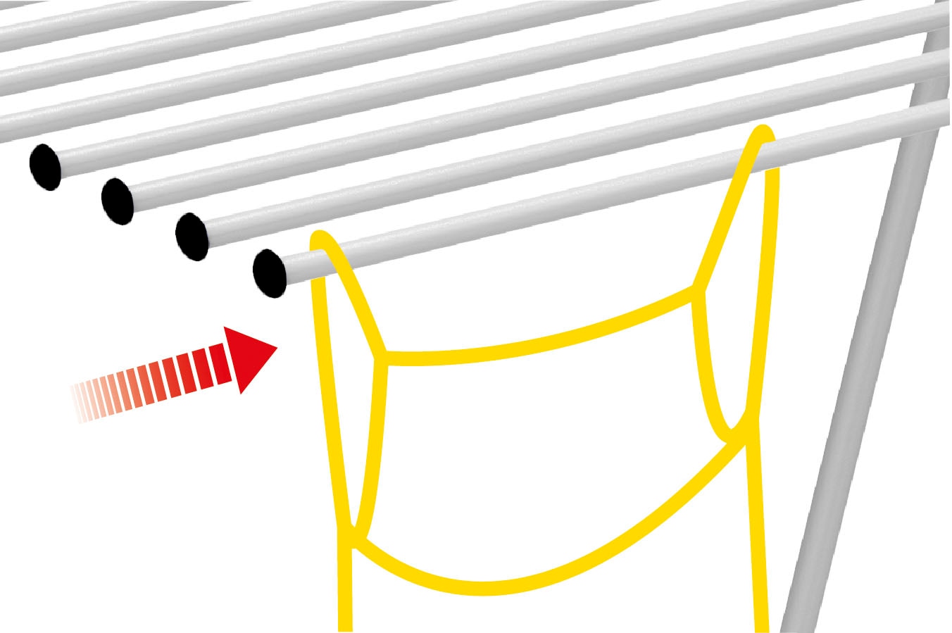 Bischof Séchoir à linge »Speed-Line« Rahmenlos, zum schnellen und einfachem Aufhängen von Wäsche