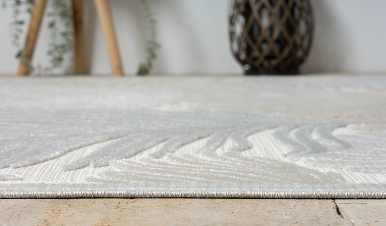 Myflair Möbel & Accessoires Teppich »Odette, LAGERRÄUMUNG!« rechteckig 8 mm Höhe Blätter Motiv, Hoch-Tief Effekt, Outdoor geeignet, Balkon, Terrasse