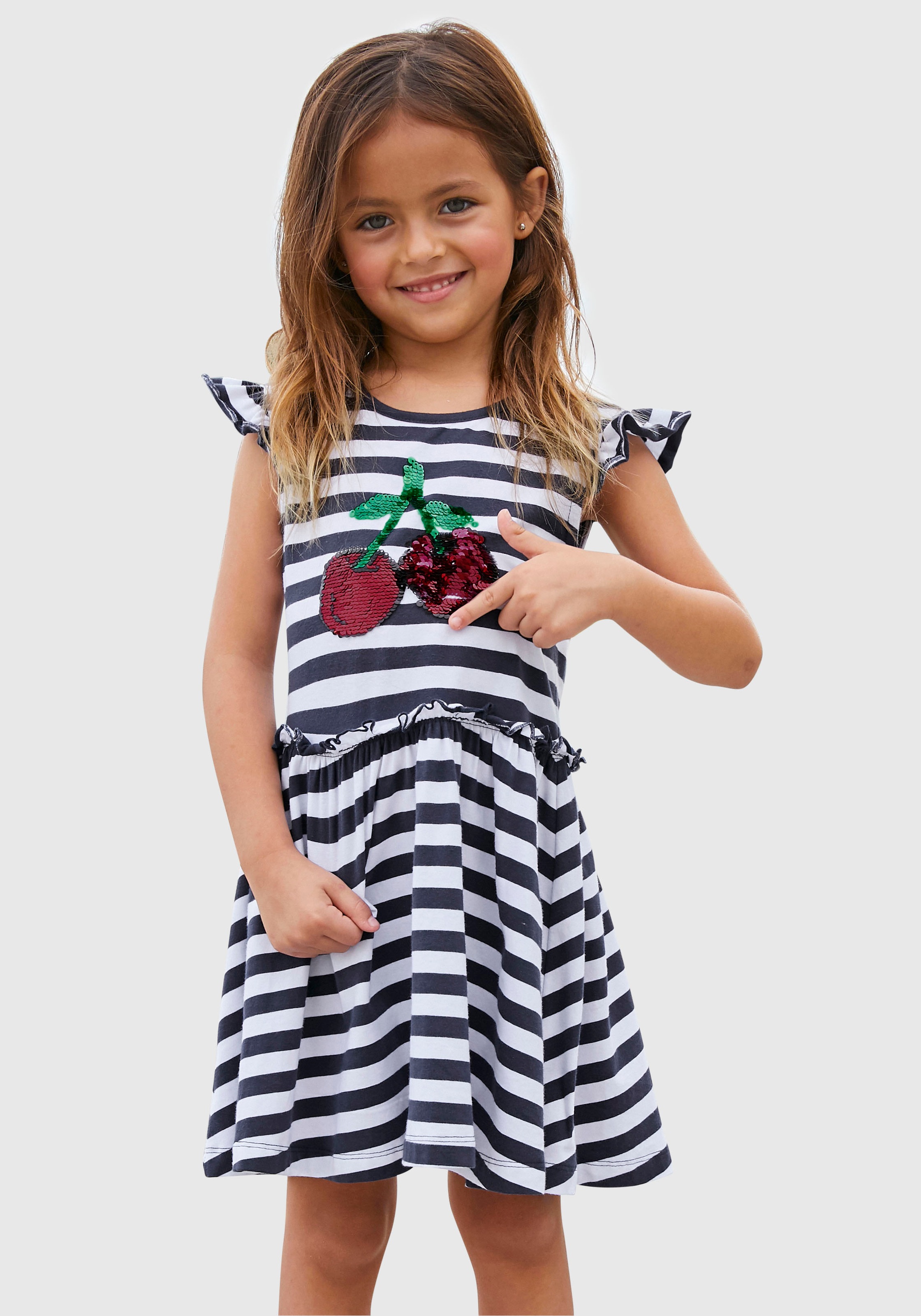 Image of KIDSWORLD Jerseykleid, mit Wendepailletten bei Ackermann Versand Schweiz