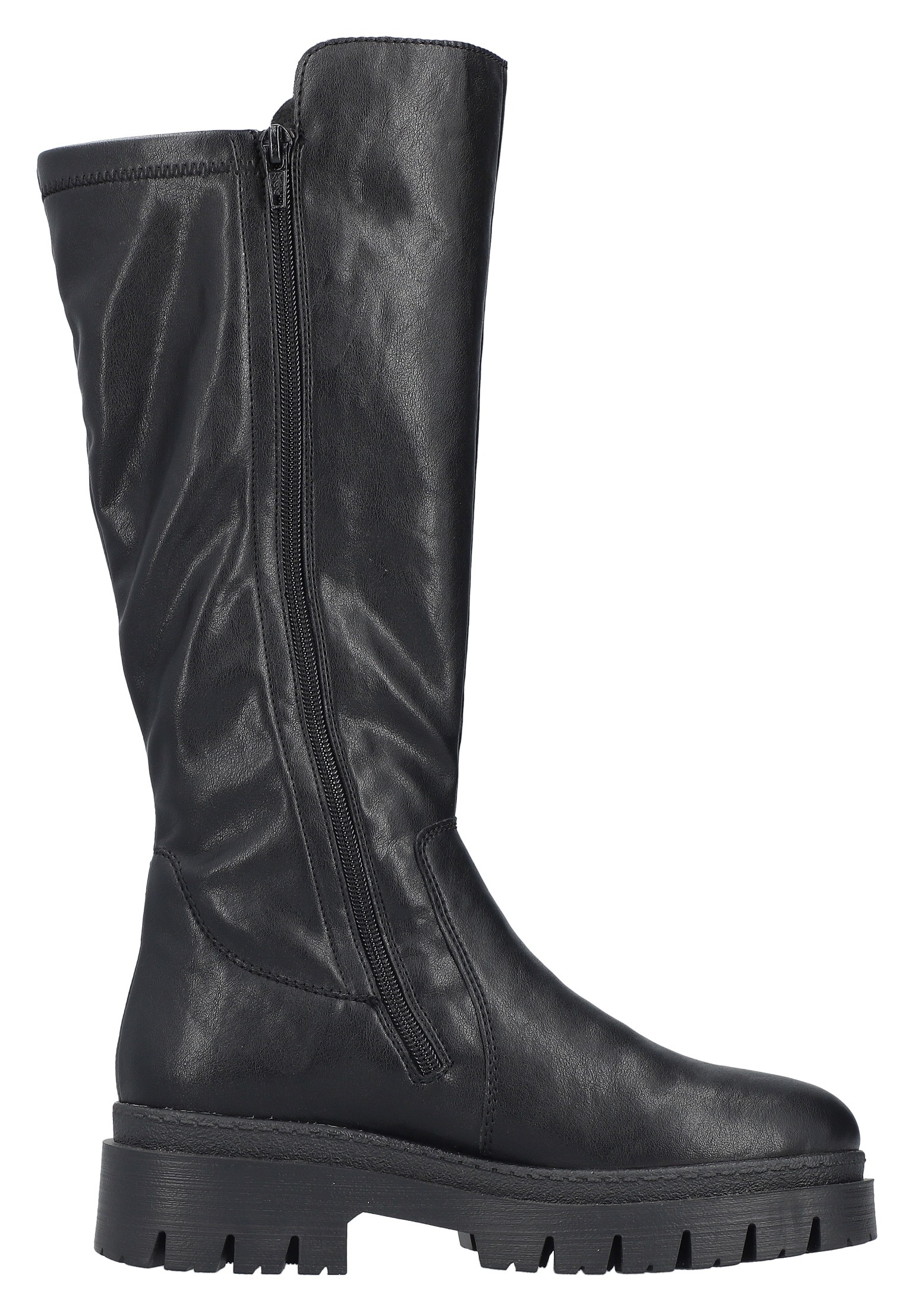 Rieker Winterstiefel  Langschaftstiefel, Plateaustiefel mit Stretch am Schaft, TEX-Membrane