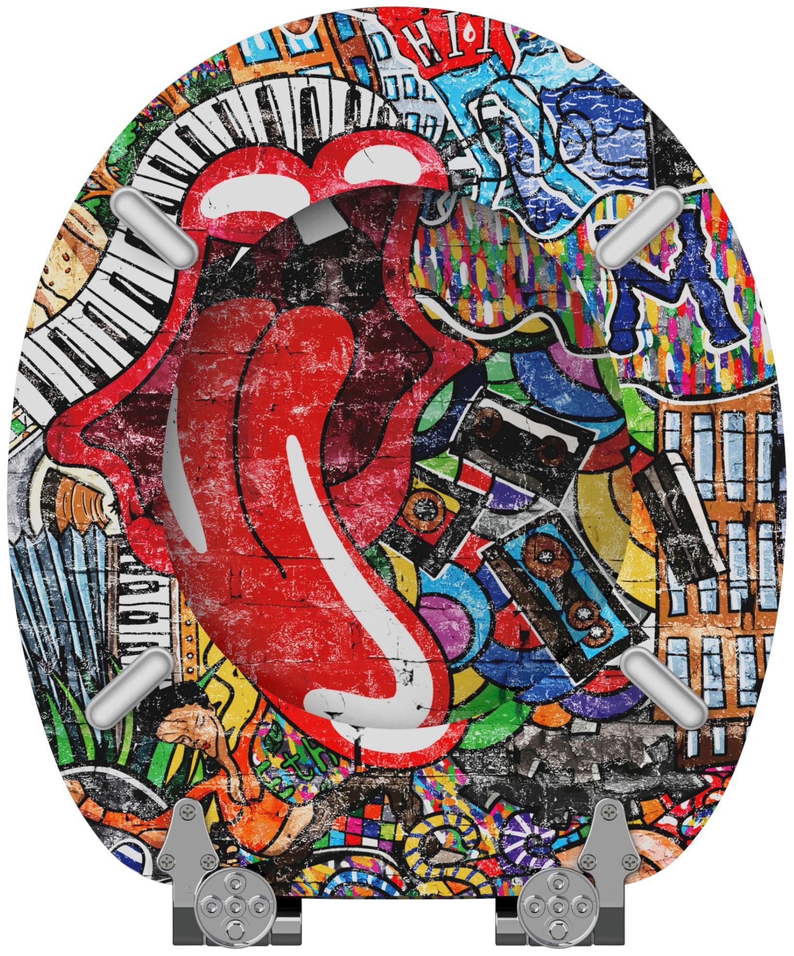 Sanilo Set d'accessoires de salle de bain »Graffiti«