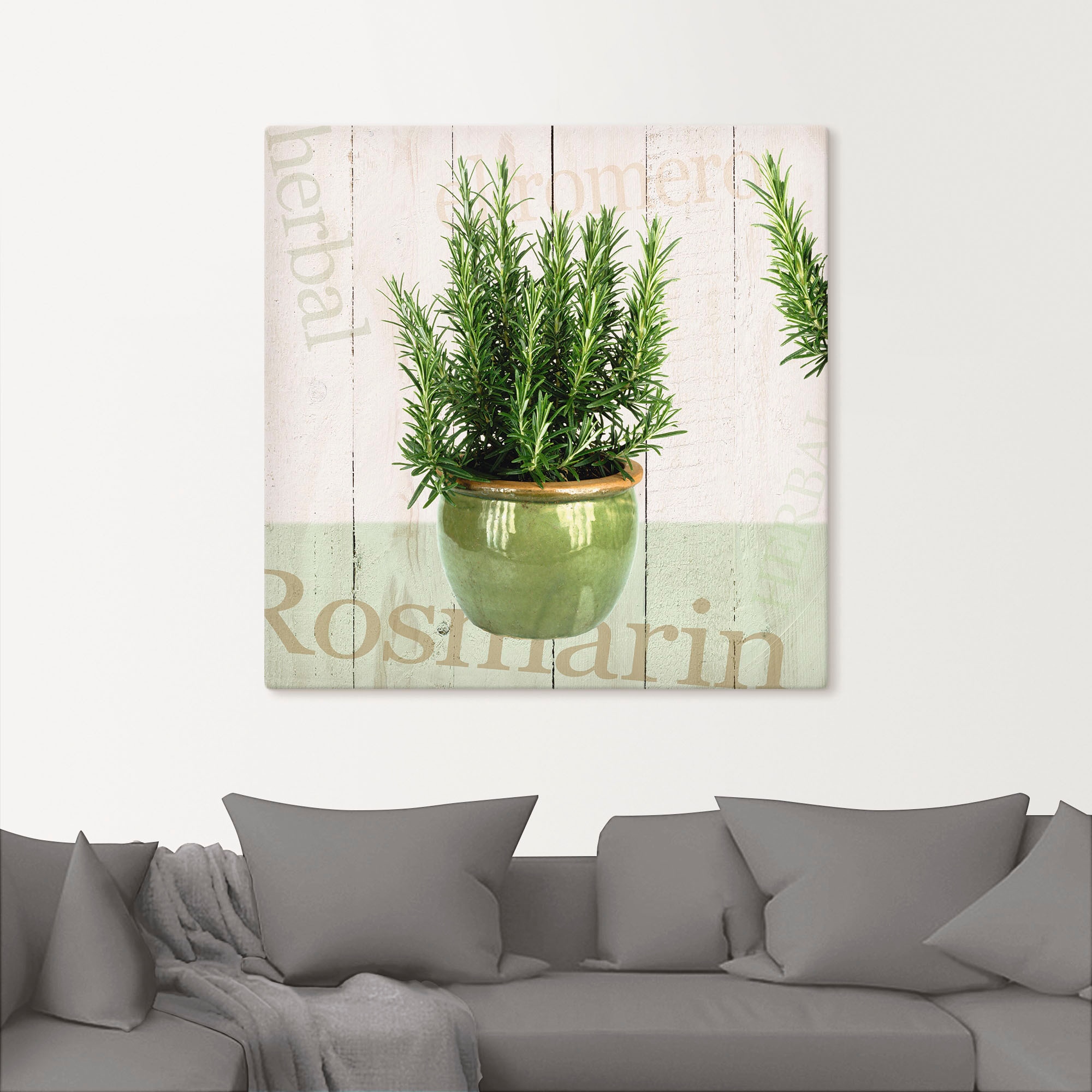 Artland Wandbild »Rosmarin«, Pflanzen, (1 St.), als Alubild, Outdoorbild, Leinwandbild, Poster in verschied. Grössen
