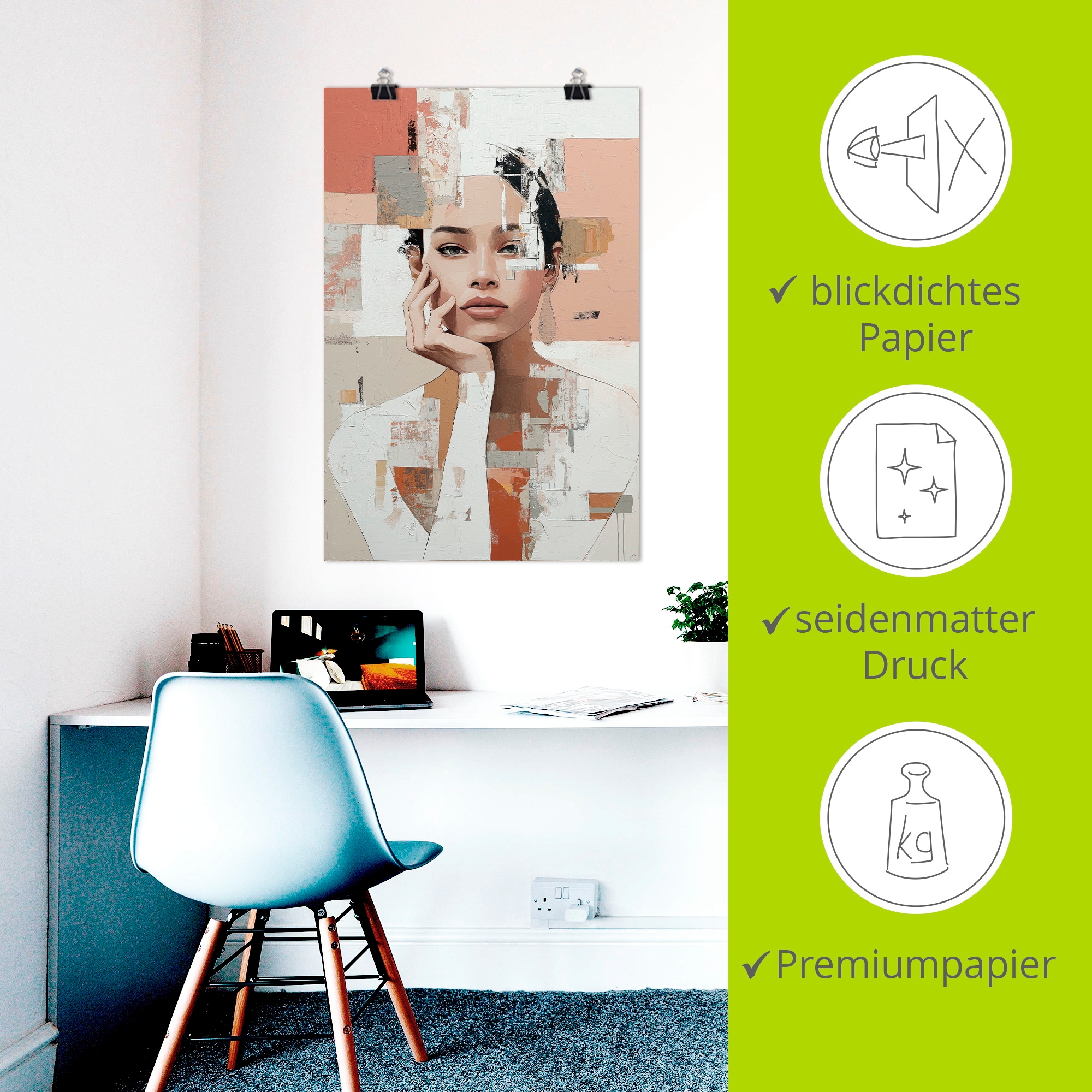 Artland Wandbild »Blick im Fragment« Bilder von Frauen 1 Stk. tlg. als Alubild, Leinwandbild, Poster, Wandaufkleber in verschied. Grössen