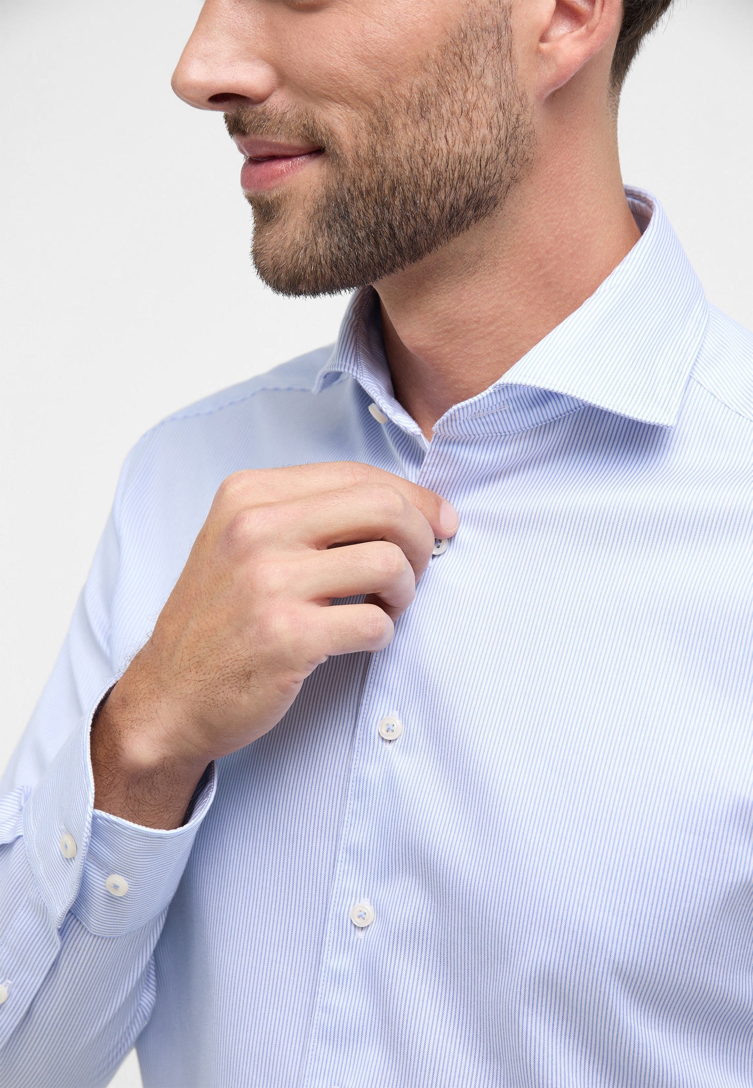 Eterna Langarmhemd »MODERN FIT«, EASY IRON (bügelleicht)