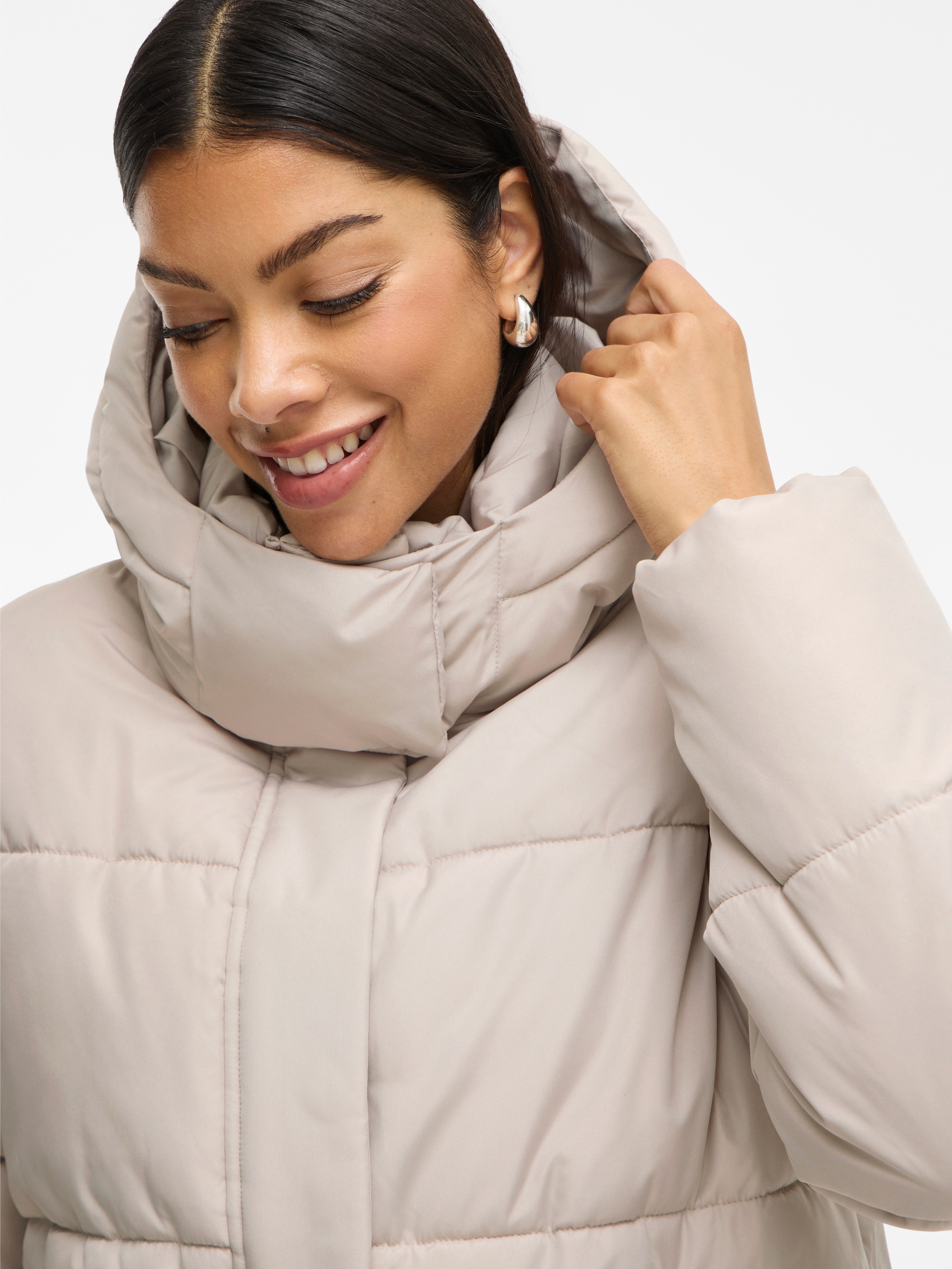 Vila Steppjacke »VIMILJA PADDED PUFFER - NOOS« mit Kapuze