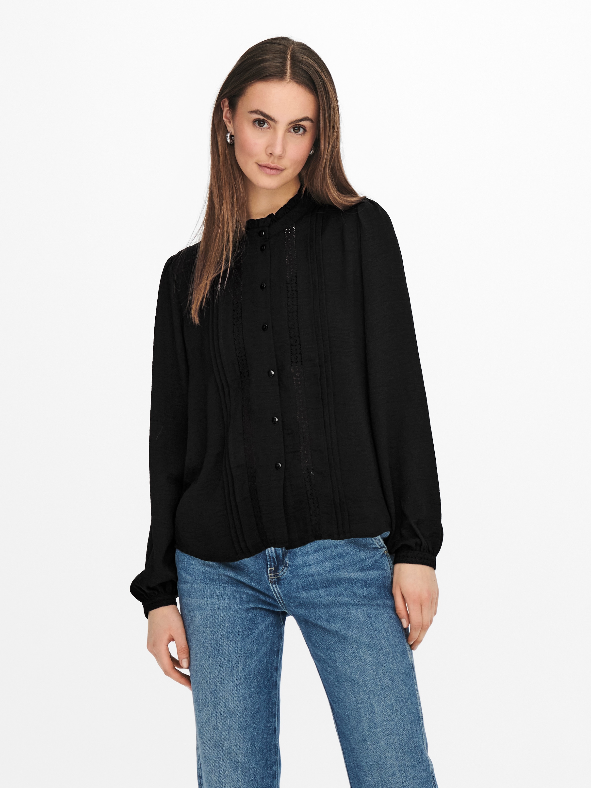 Image of JDY Rüschenbluse "JDYELLIS L/S LACE SHIRT WVN NOOS"