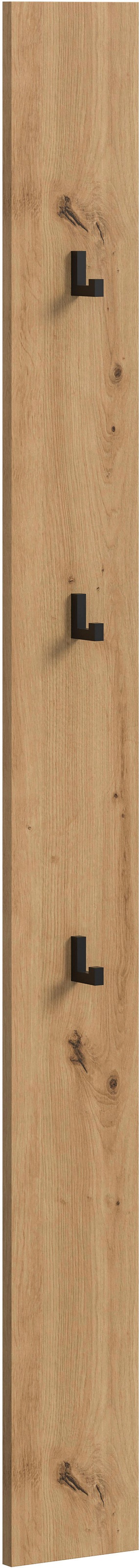Image of Home affaire Garderobenpaneel "EVRID, Höhe 160 cm, inkl. 3 Metall-Haken" individuell mit anderen Artikel der Serie EVRID erweiterbar, 1 Stk. tlg. Paneel, Hakenleiste, Wandboard, Garderobe, Wandpaneel