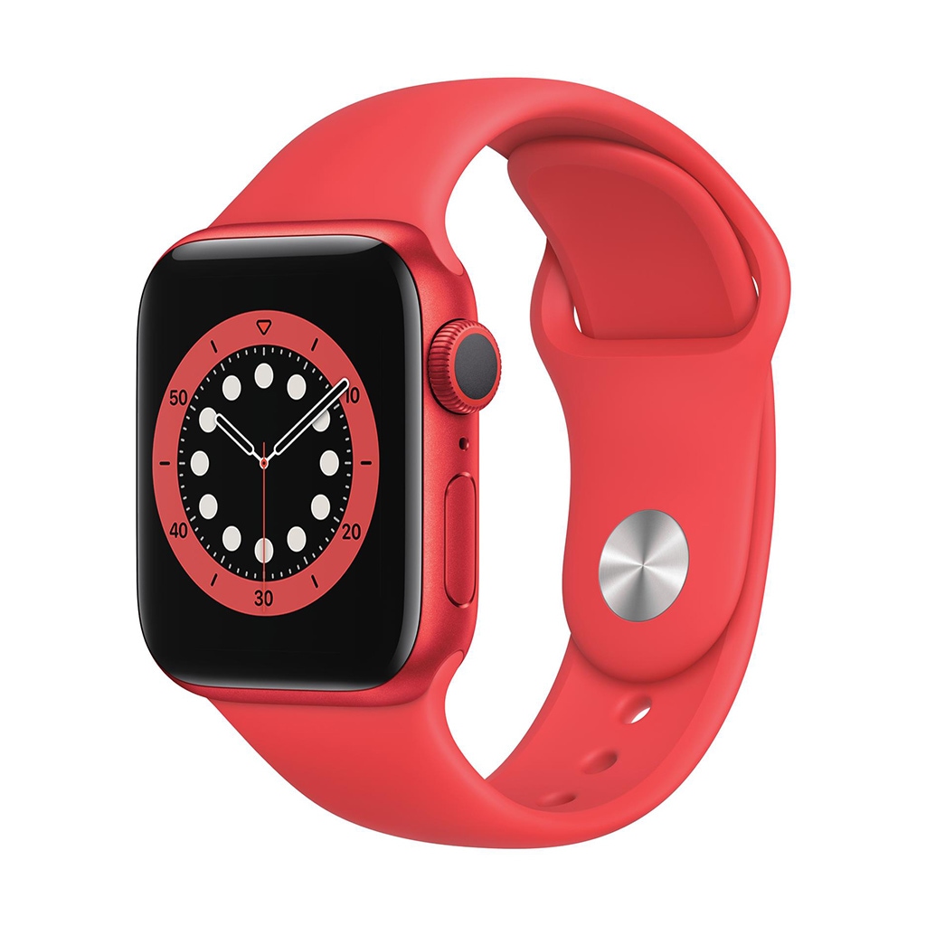 Image of Apple Smartwatch »Serie 6, GPS, 40 mm Aluminium-Gehäuse mit Sportarmband«, (Watch OS M00A3FD/A) bei Ackermann Versand Schweiz