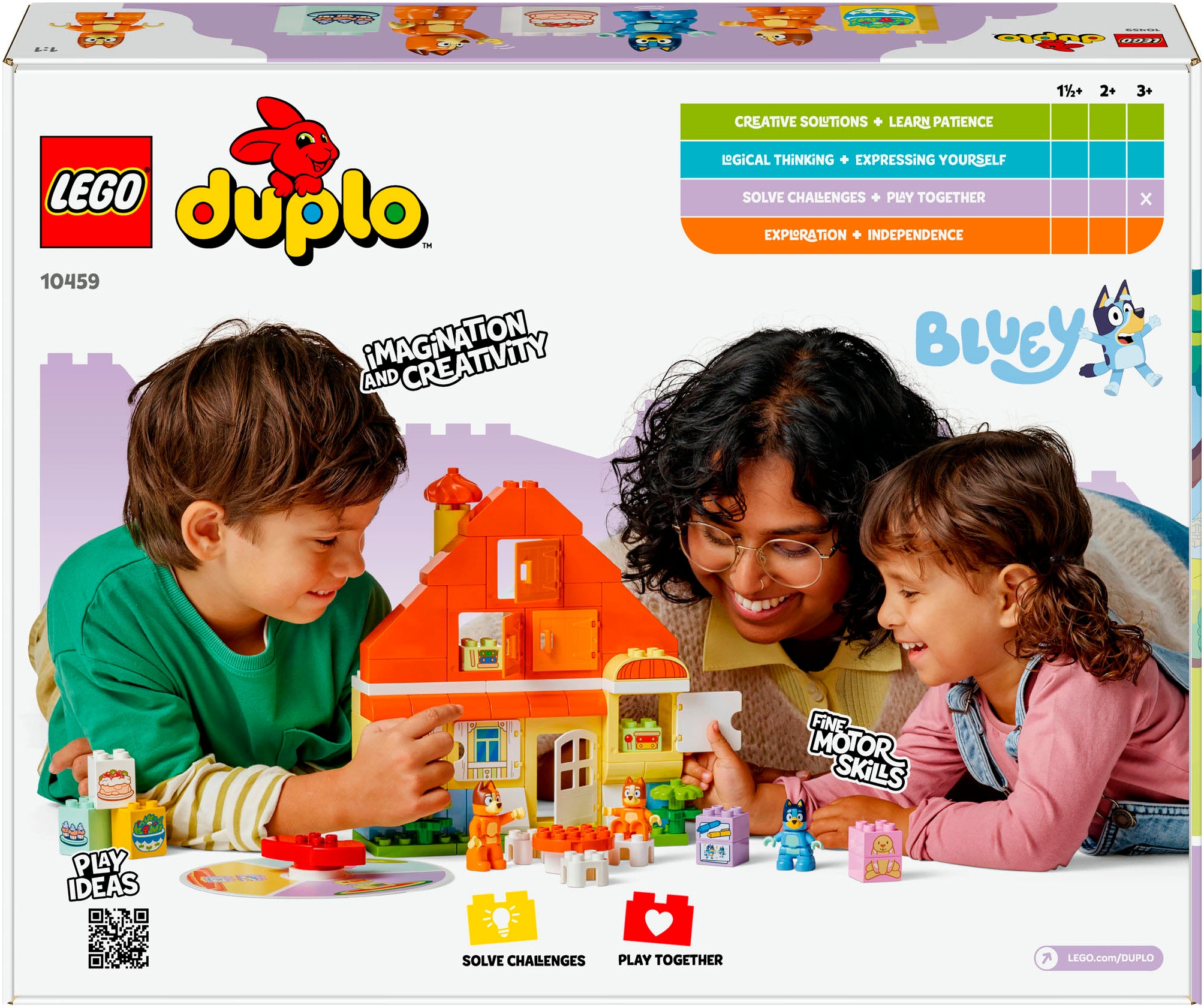 LEGO® Pions de construction »Blueys Familienhaus mit Memory-Spiel (10459), LEGO DUPLO Bluey« fabriqué en Europe