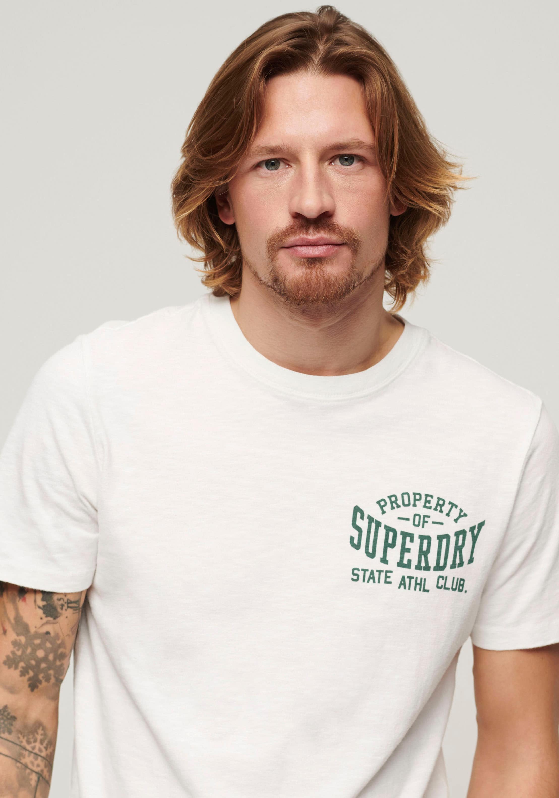 Superdry T-Shirt »ATHLETIC COLLEGE GRAPHIC TEE«