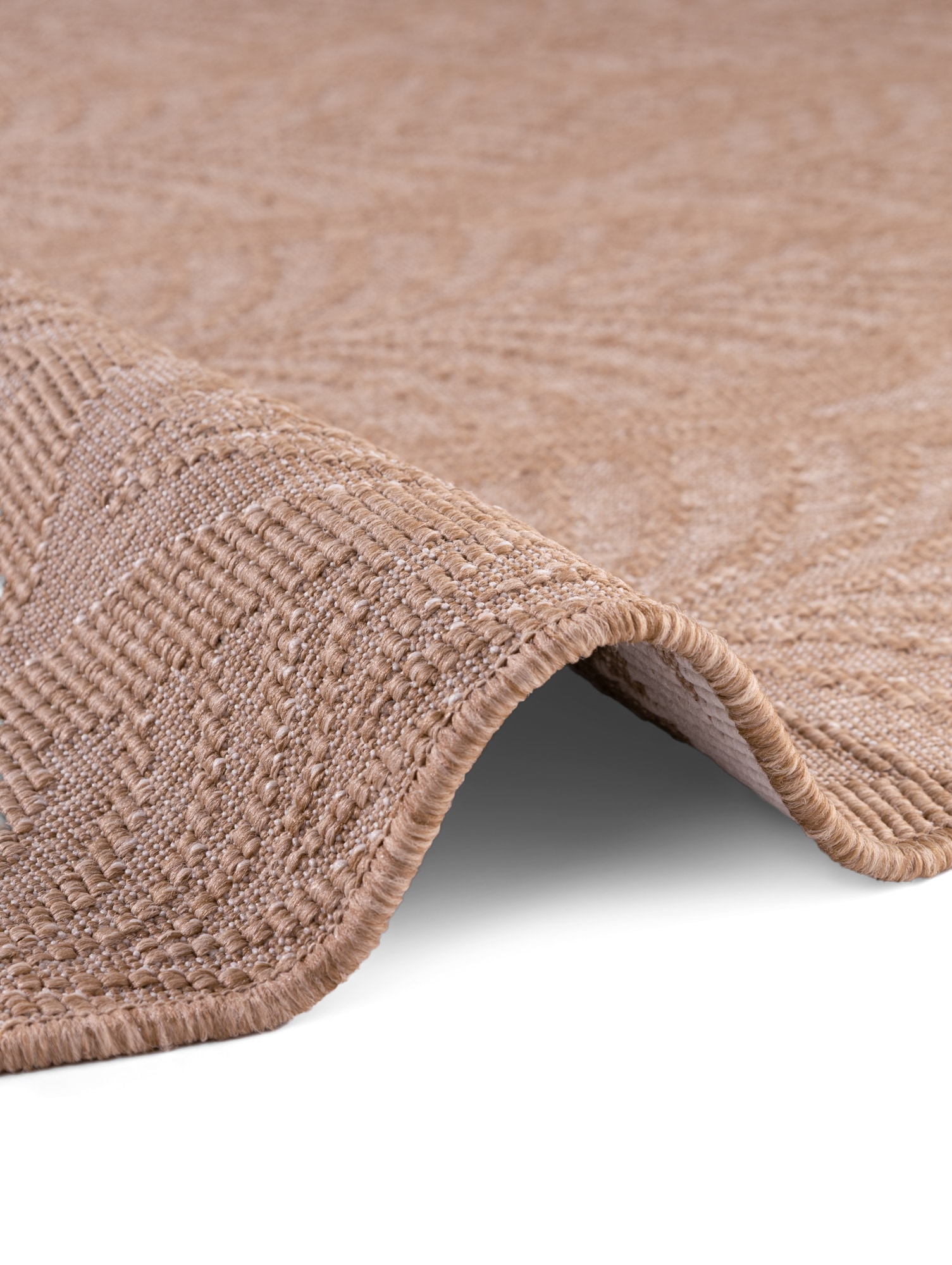 HANSE Home Outdoorteppich »Liora Wendeteppich«, rund, 5 mm Höhe, In und Outdoor, Flachgewebe, wetterfest, pflegeleicht, robust