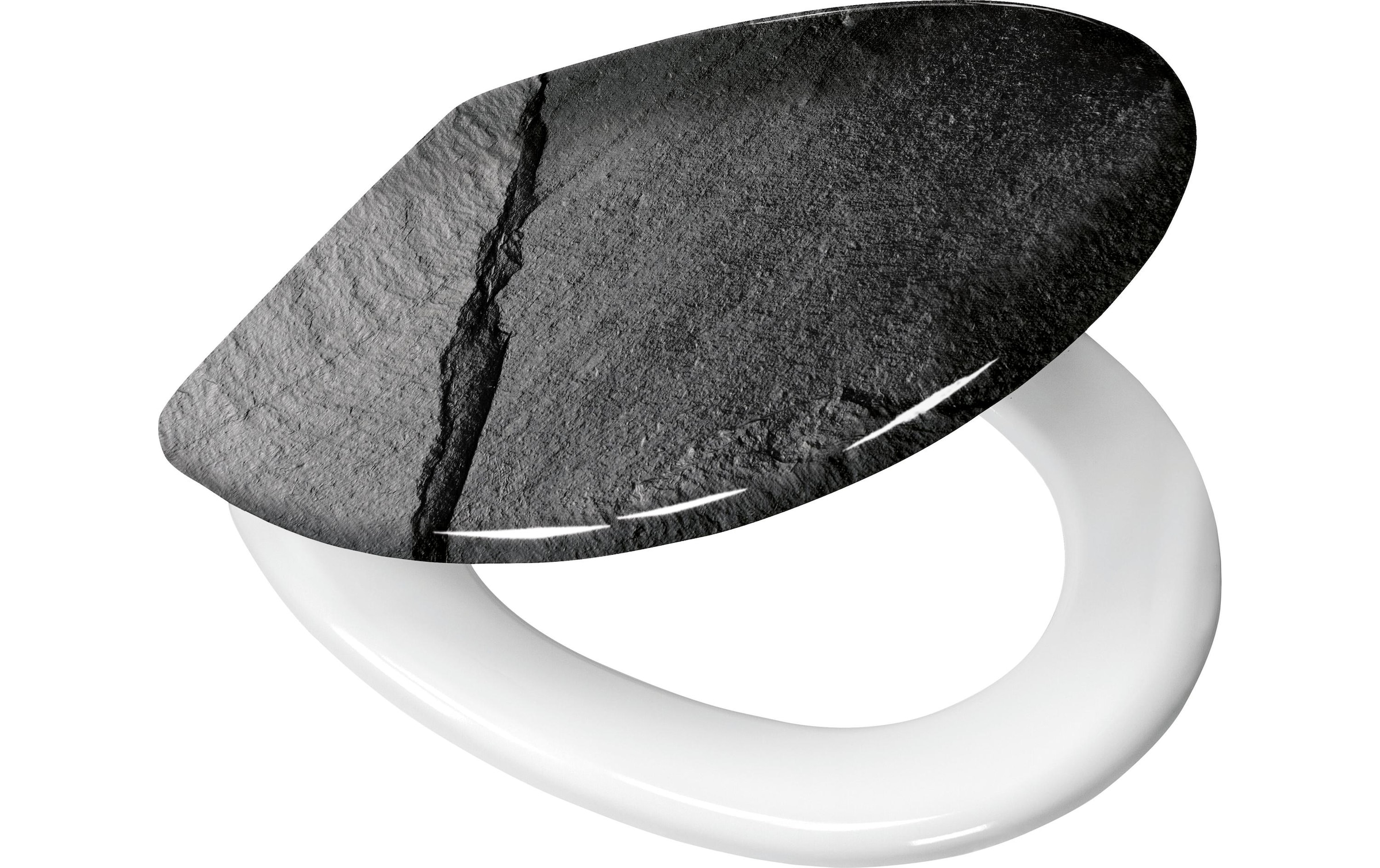 Kleine Wolke WC-Sitz »Slate Schwarz«