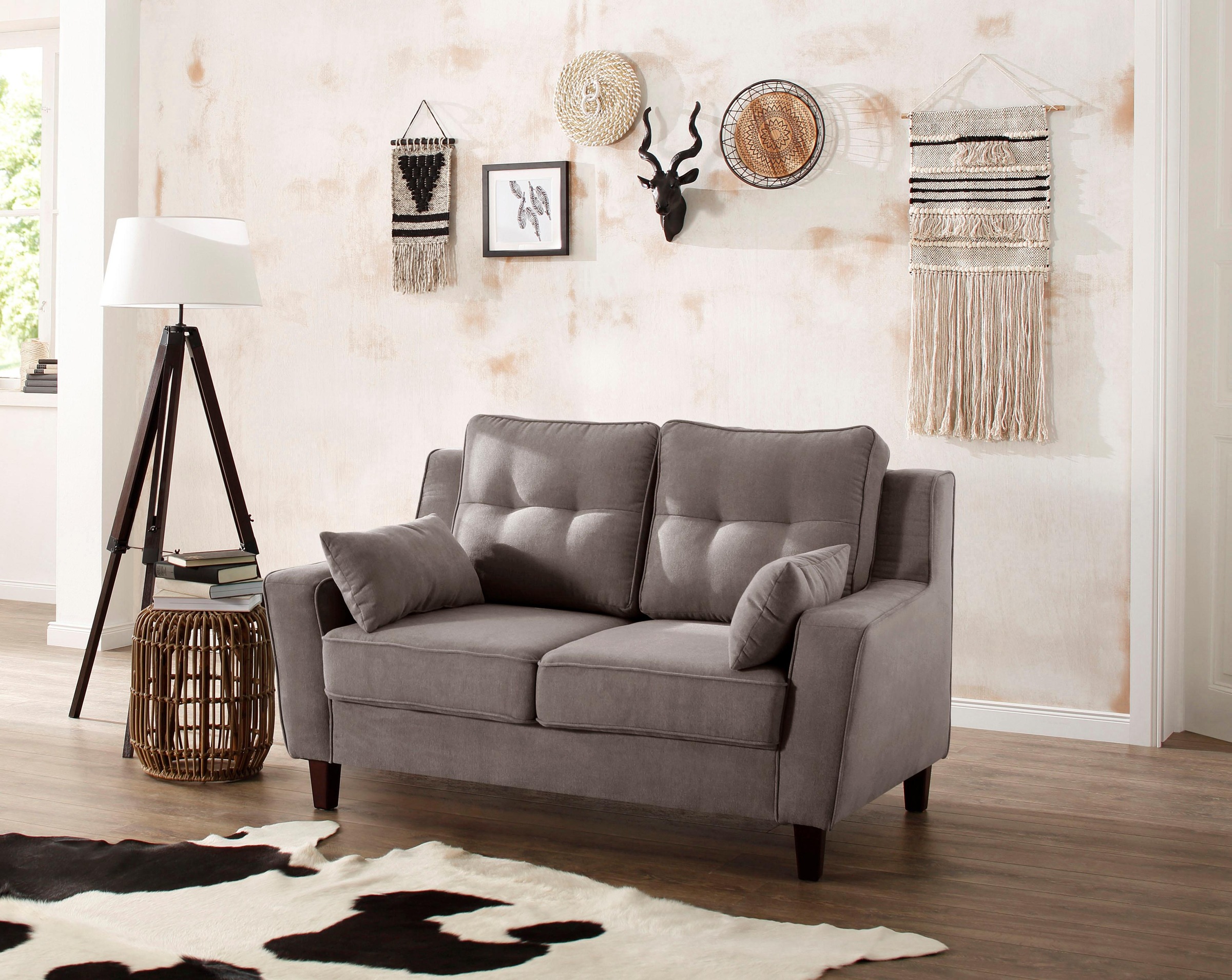 Image of Home affaire 2-Sitzer »Dione«, mit Massivholz Füssen bei Ackermann Versand Schweiz