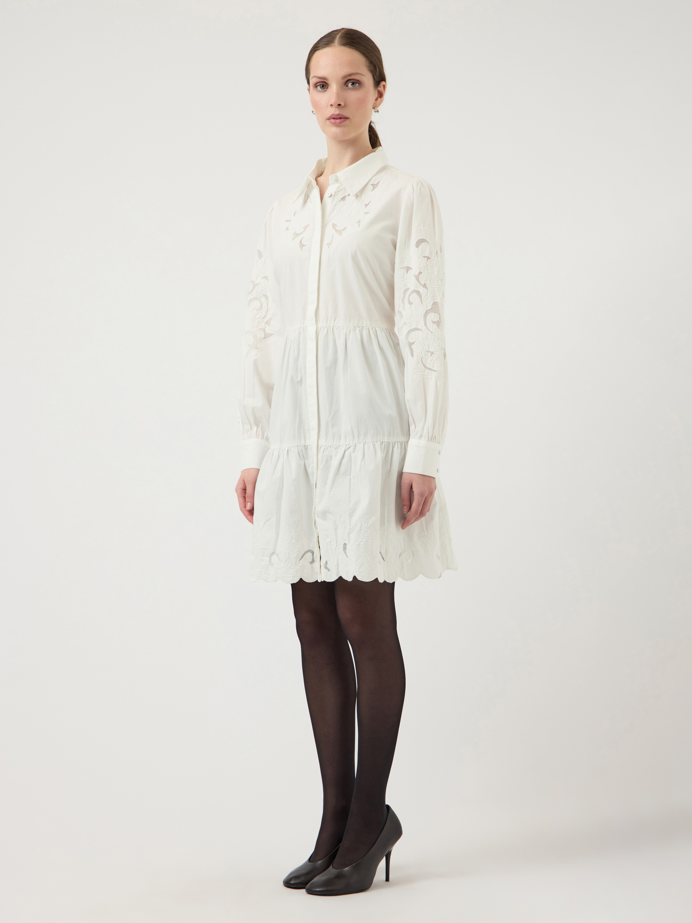 Y.A.S Robe chemisier »YASZIMIA LS SHIRT DRESS S. NOOS« Sommerkleid, loose fit, Baumwolle