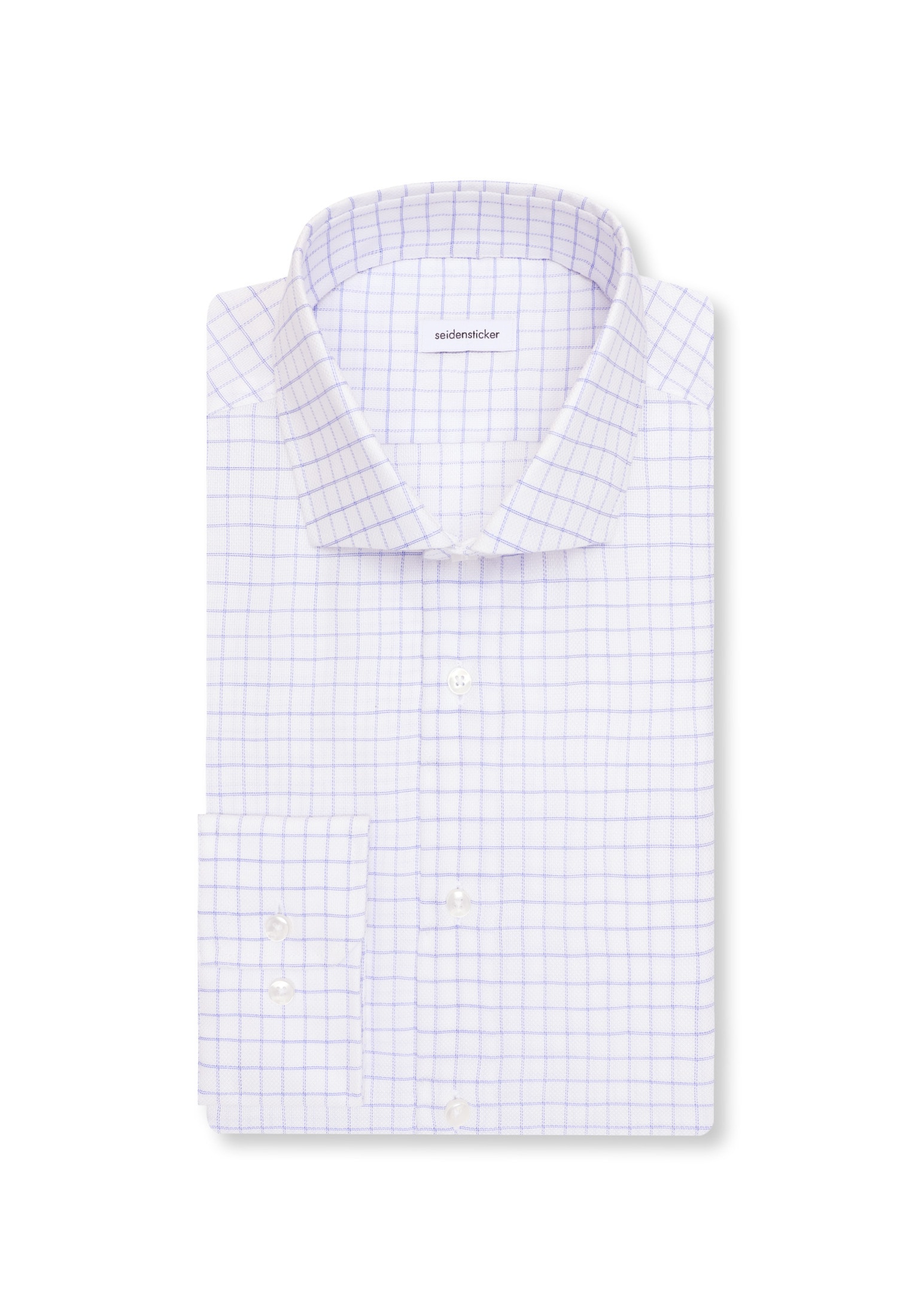 seidensticker Chemise d'affaires »Schwarze Rose« Slim 1/1 Kentkragen Karo