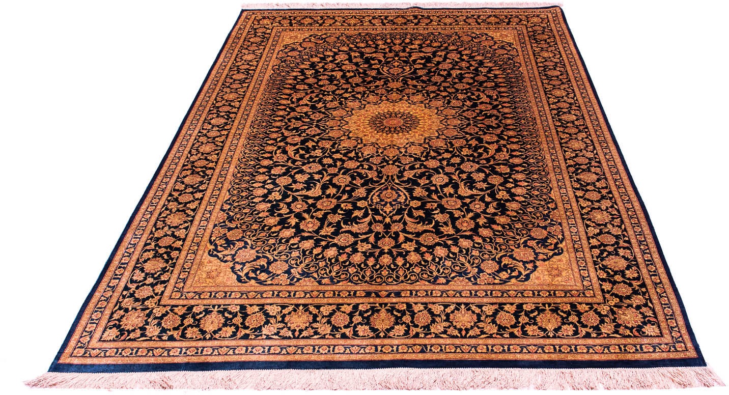 Image of morgenland Seidenteppich »China Seide Medaillon 198 x 137 cm«, rechteckig, 0,6 mm Höhe, Unikat mit Zertifikat bei Ackermann Versand Schweiz