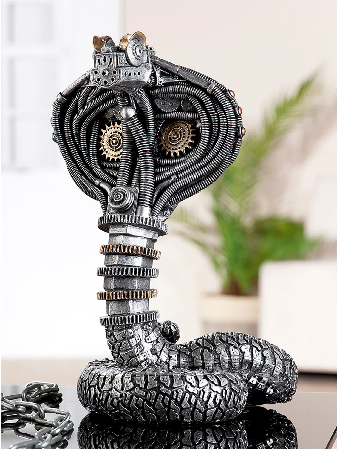 Image of Casablanca by Gilde Tierfigur "Figur Kobra Steampunk Cobra"