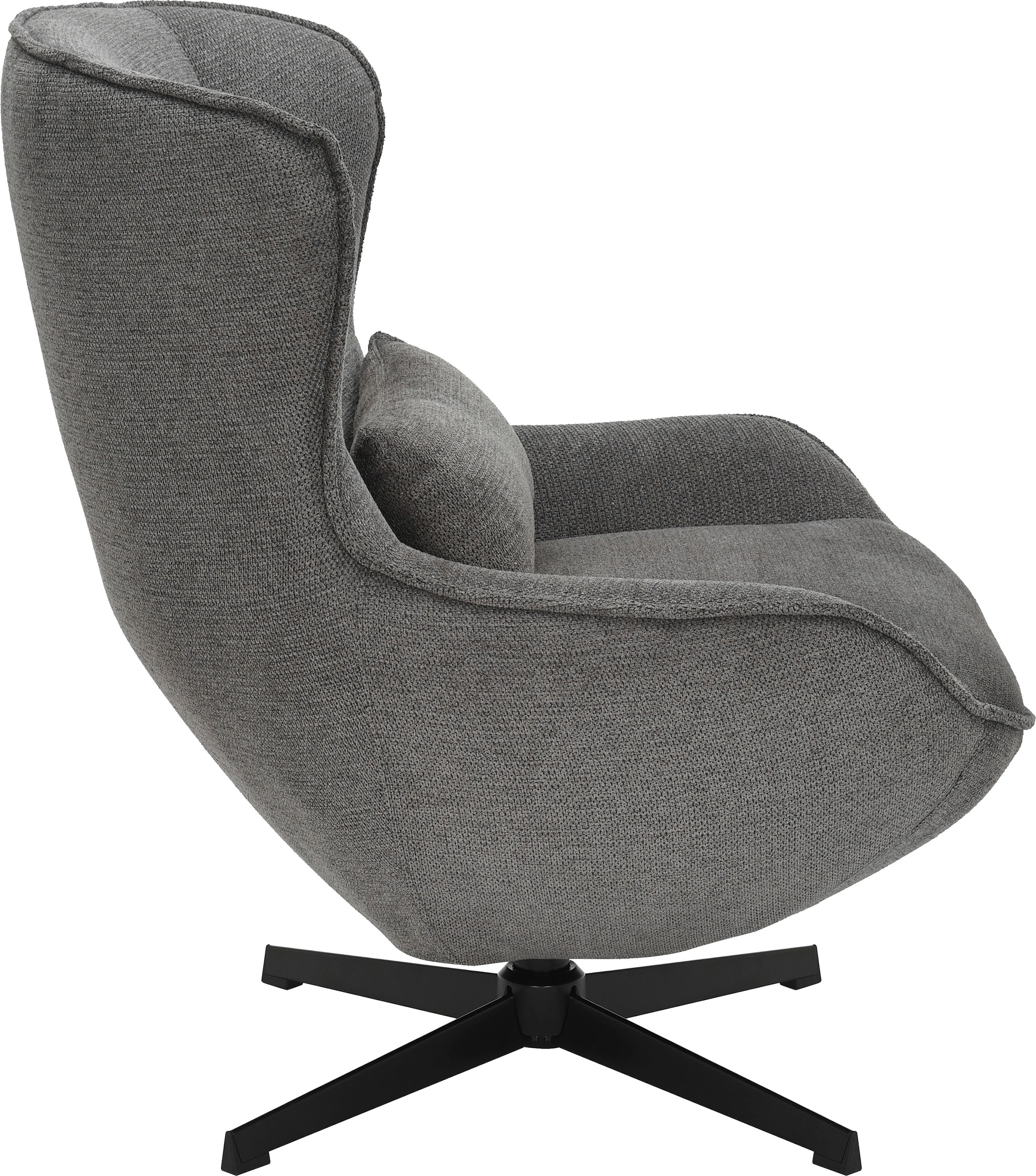 GOODproduct Sessel »YOLLI Relaxsessel, TV-Sessel mit Hocker« 360° Grad drehbar, Struktur-Bezug