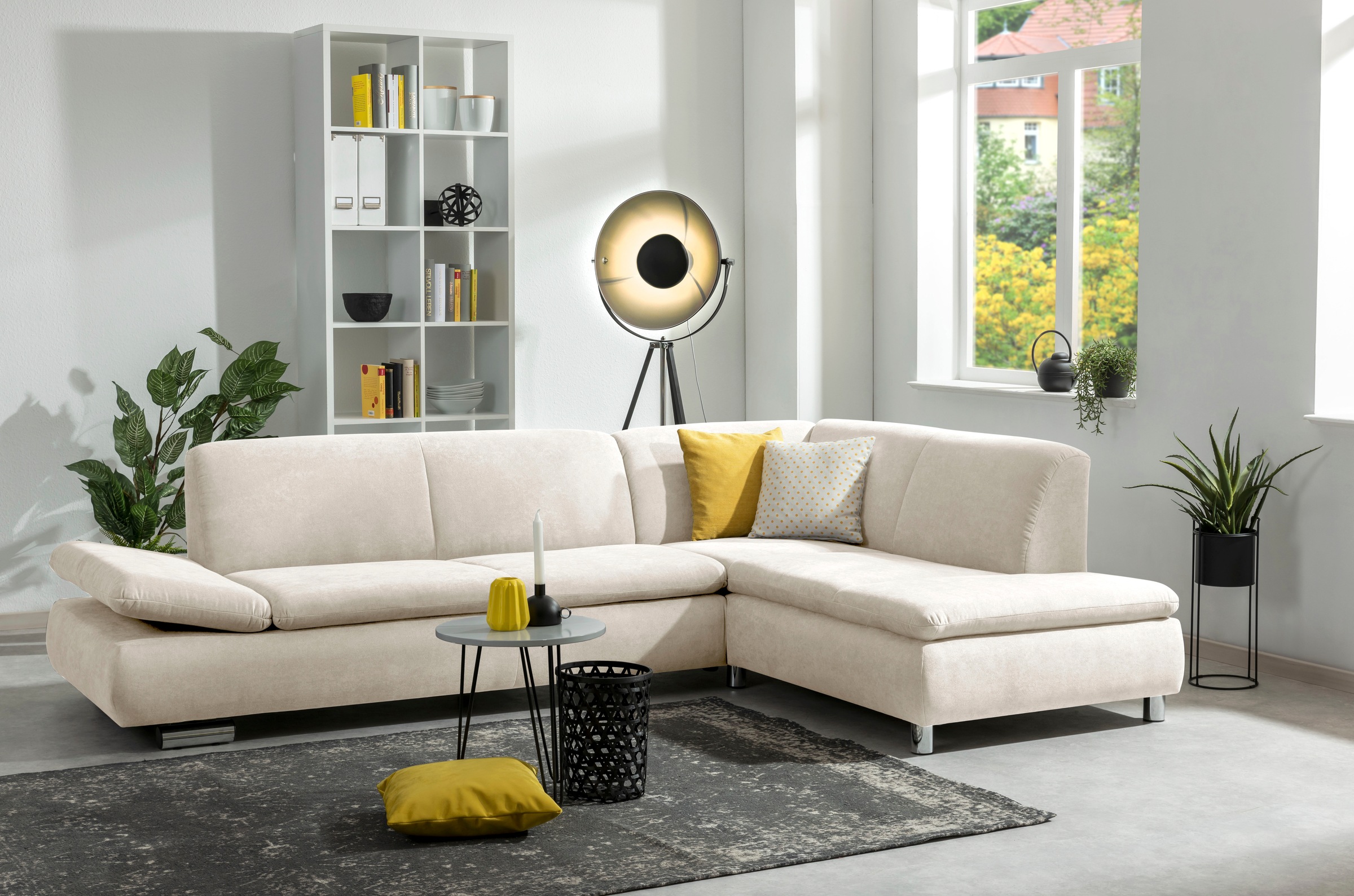 Max Winzer® Ecksofa »Toulouse modern und bequem, aktuelles Design, hoher Sitzkomfort«, mit klappbaren Armlehnen, Breite 271 cm