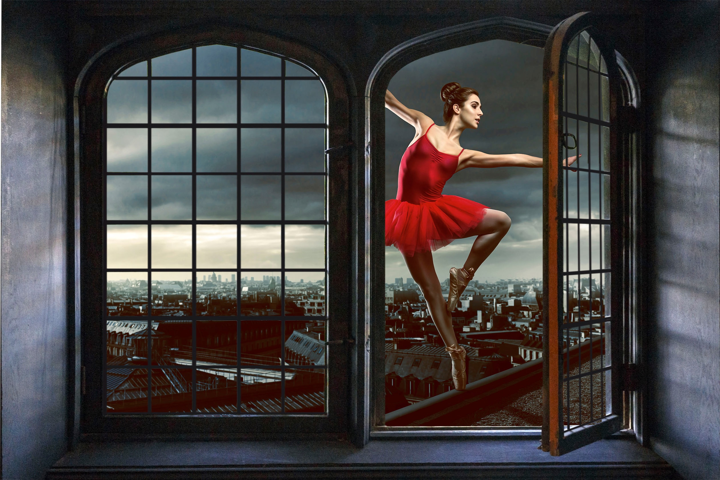 Image of queence Wandsticker "Dancing" Wandsticker, Wandbild, selbstklebend, 3D, Fenster