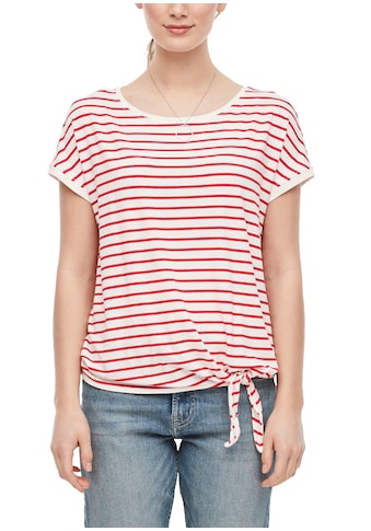 s.Oliver Kurzarmshirt, am Saum zum Knoten kaufen s.Oliver Kurzarmshirt, am Saum zum Knoten kaufen