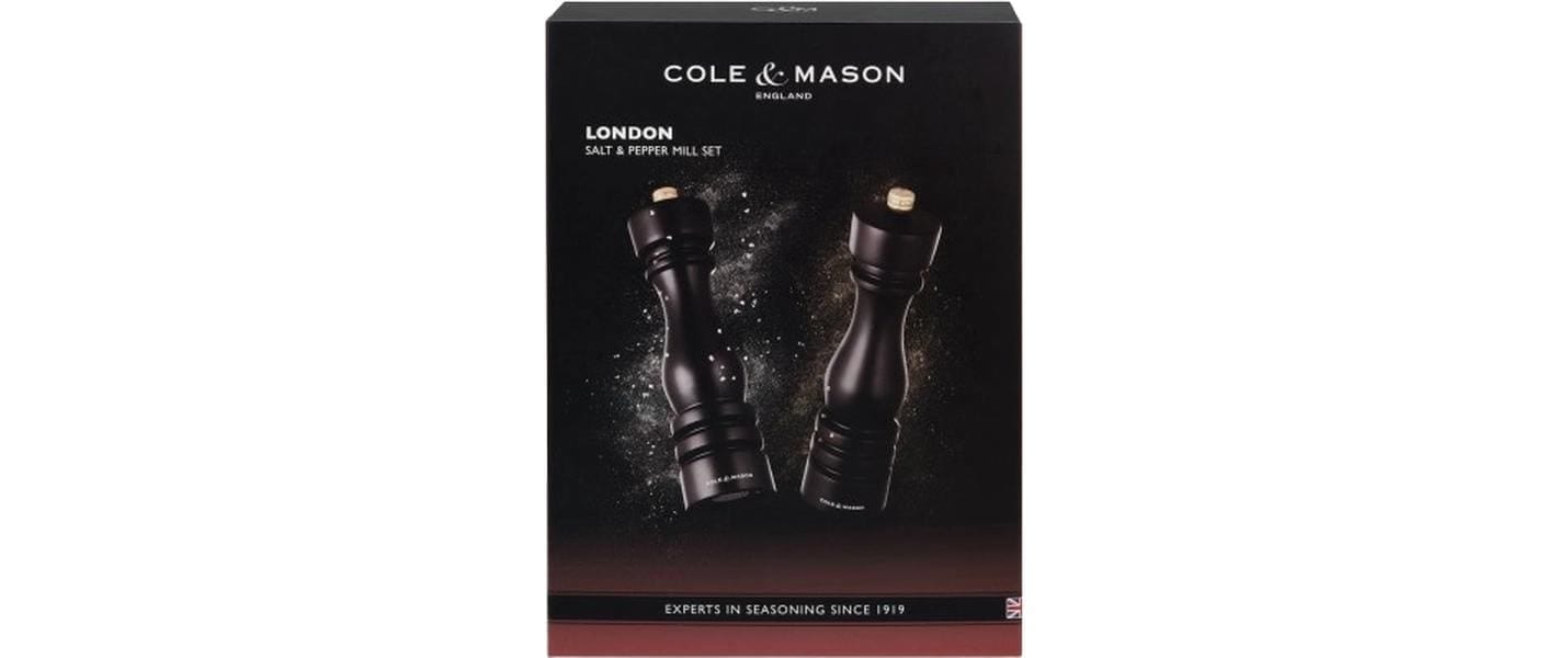 Cole & Mason Salz-/Pfeffermühle »London 2 x 18 cm« Salz- und Pfeffermühle-Set
