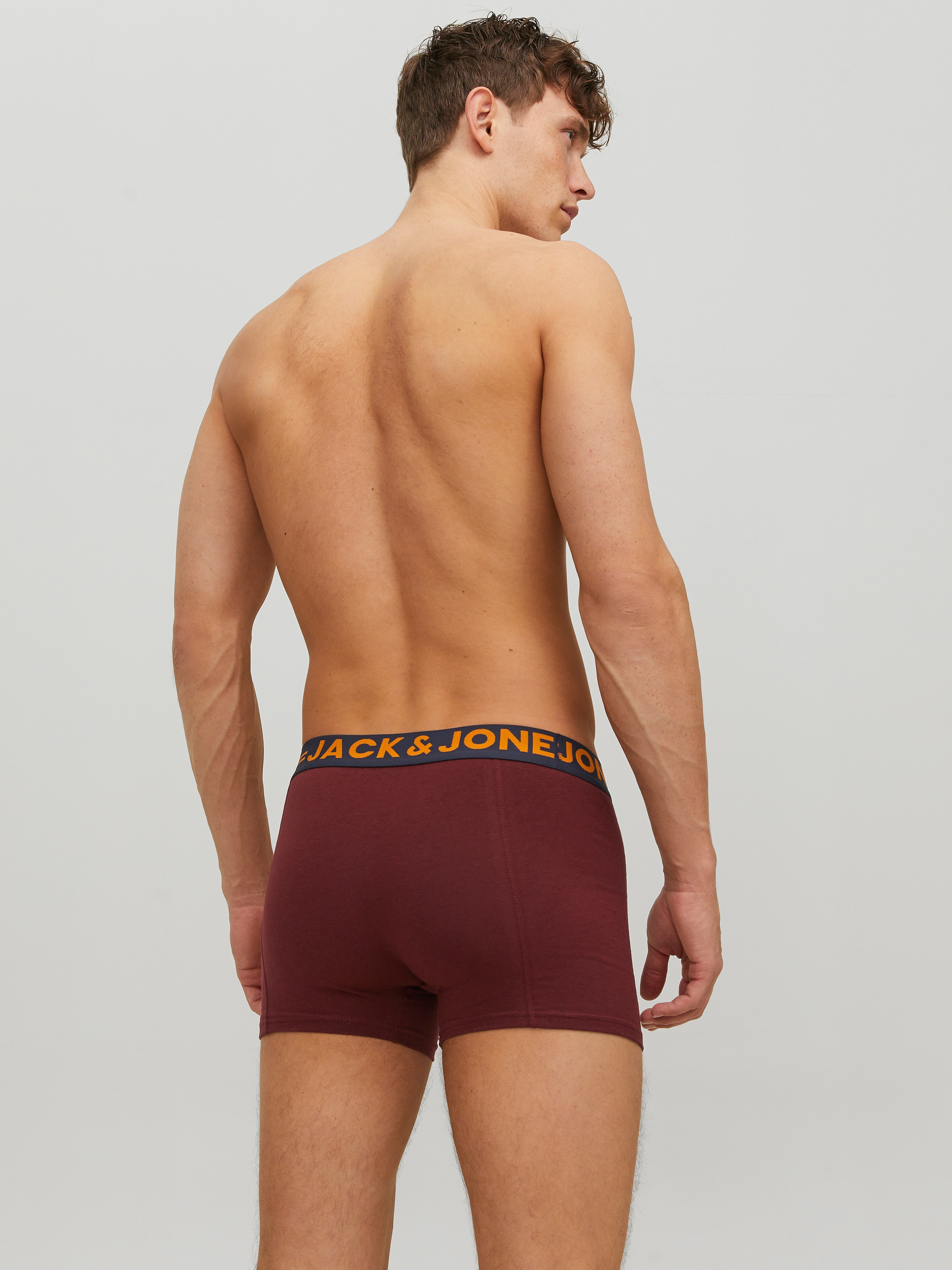 Jack & Jones Tronc »JACLICHFIELD TRUNKS 3 PACK NOOS« Paquet, 3 cuis mélange de coton, ceinture élastique