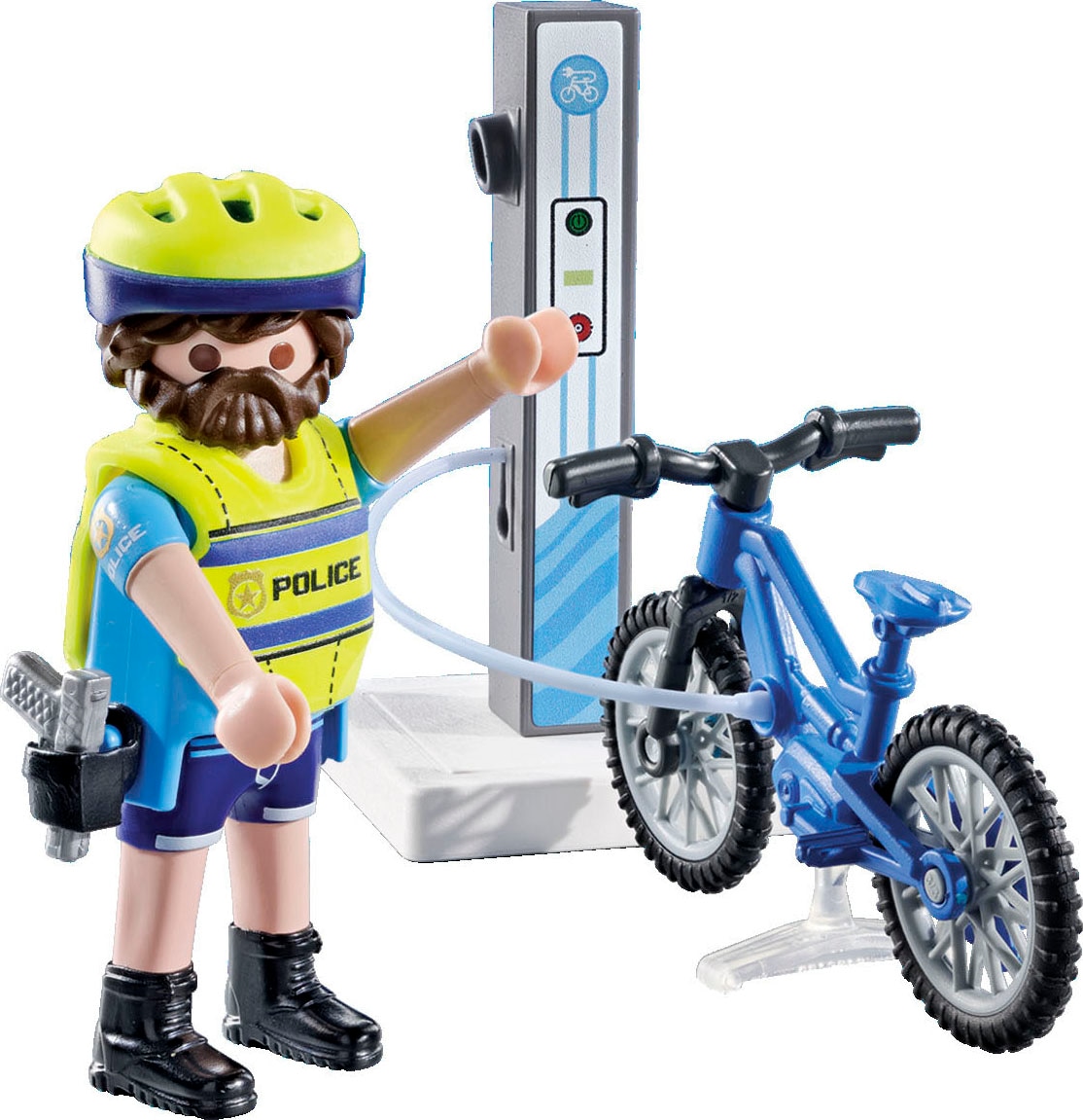 Playmobil® Konstruktions-Spielset »Polizei Fahrradstreife (71732), Playmobil Action Heroes« Made in Europe