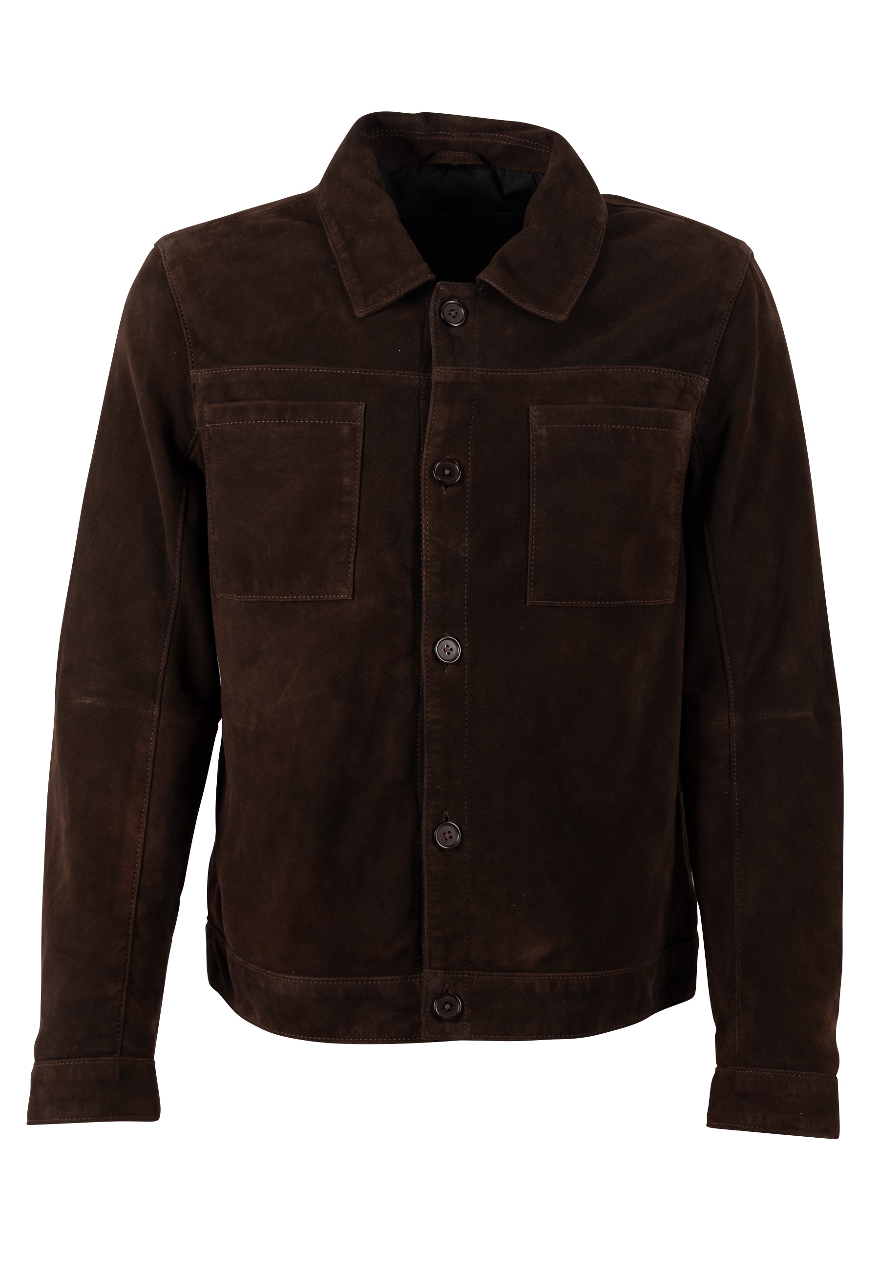 Mauritius Veste chemise »MMYukkon« en cuir, coupe régulière